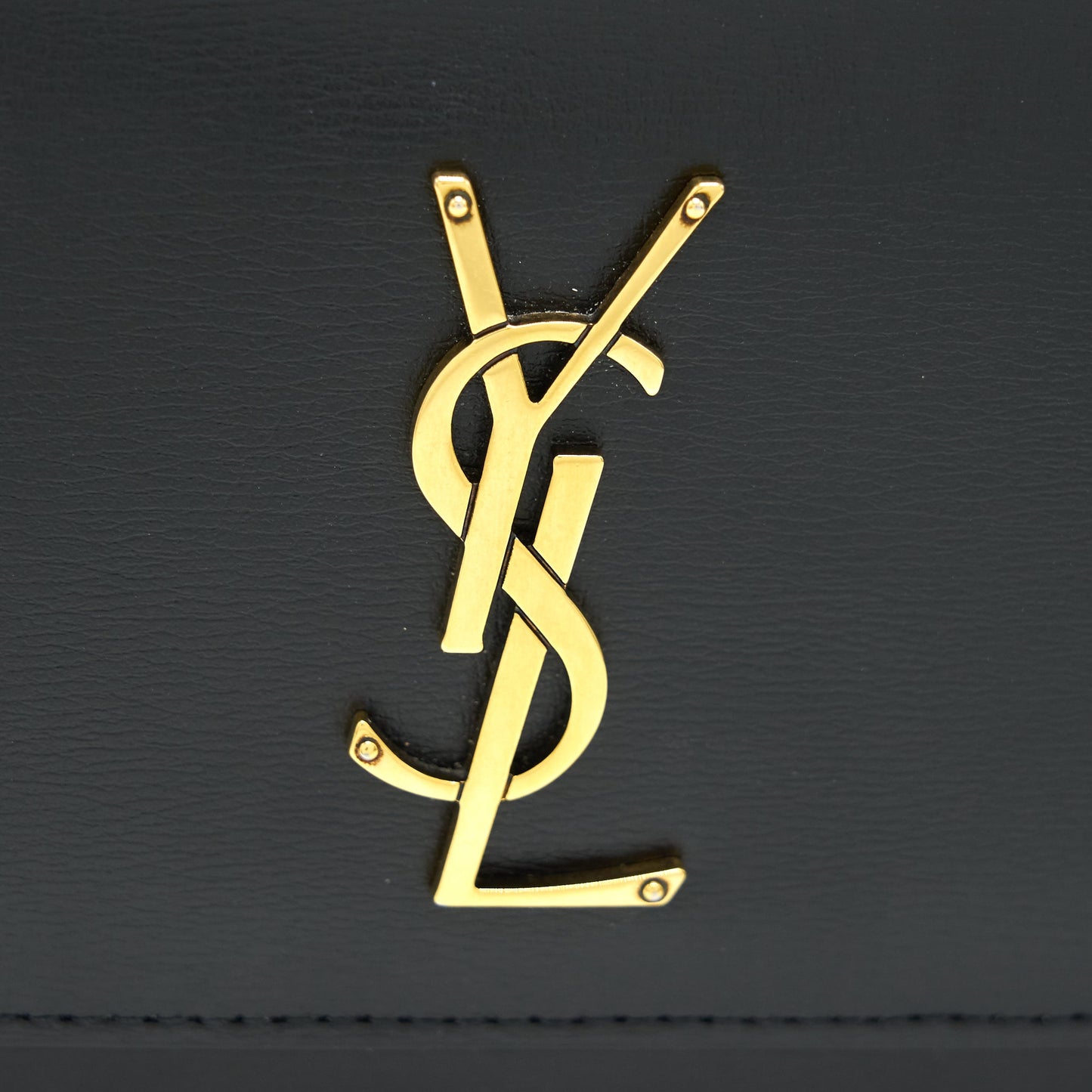 Saint Laurrnt Sunset Chain Wallet Black GHW
