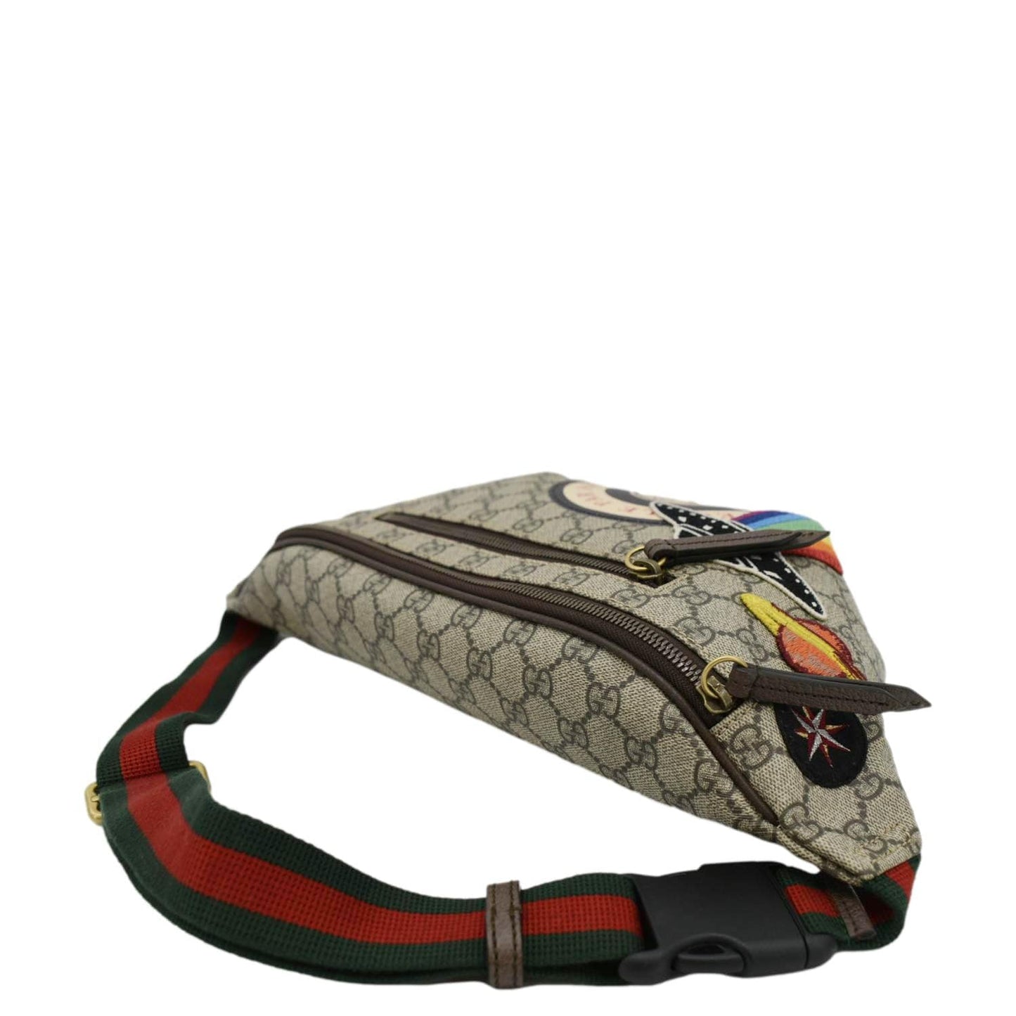 GUCCI Courrier GG Supreme Canvas Belt Bum Bag Beige 529711