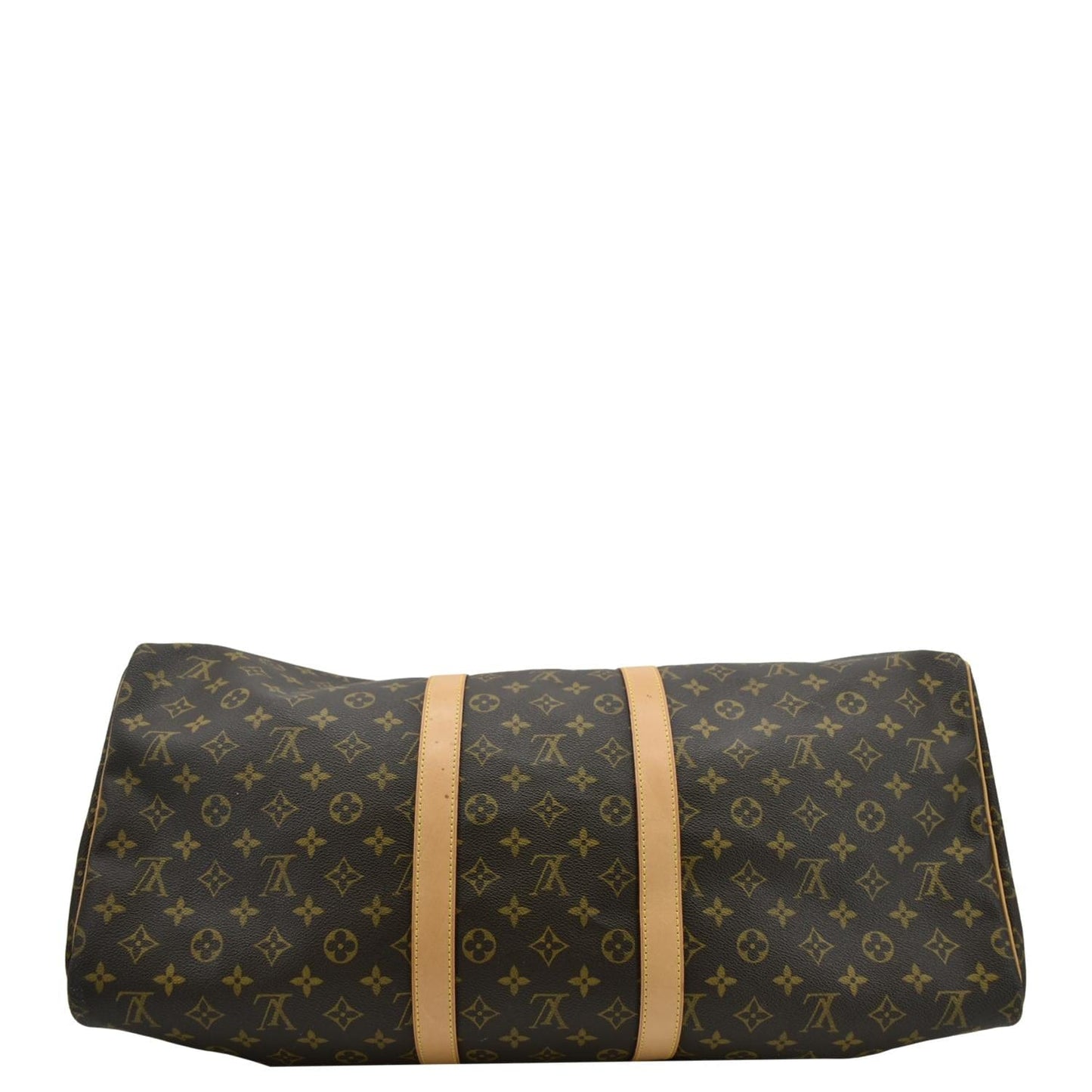 LOUIS VUITTON Keepall 55  Monogram Canvas Travel Bag Brown