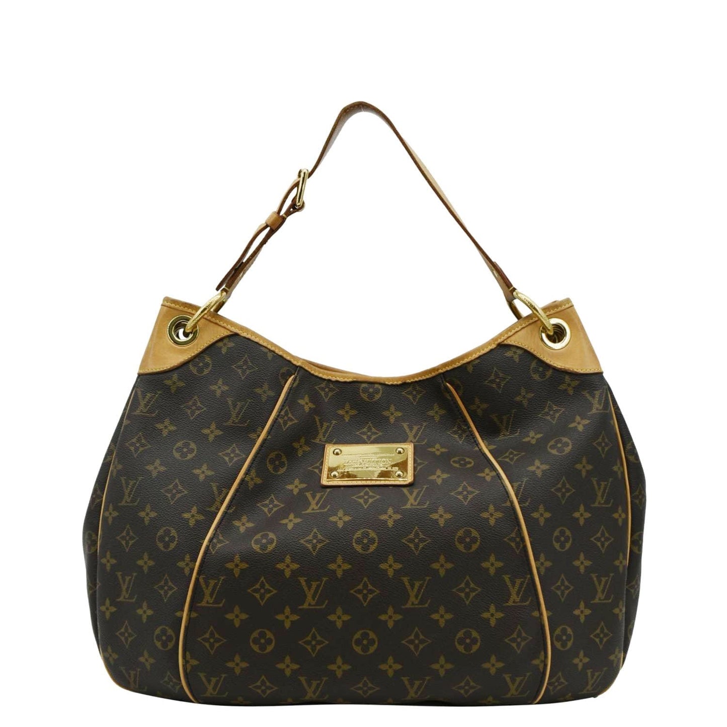 LOUIS VUITTON Galliera GM Monogram Canvas Shoulder Bag Brown
