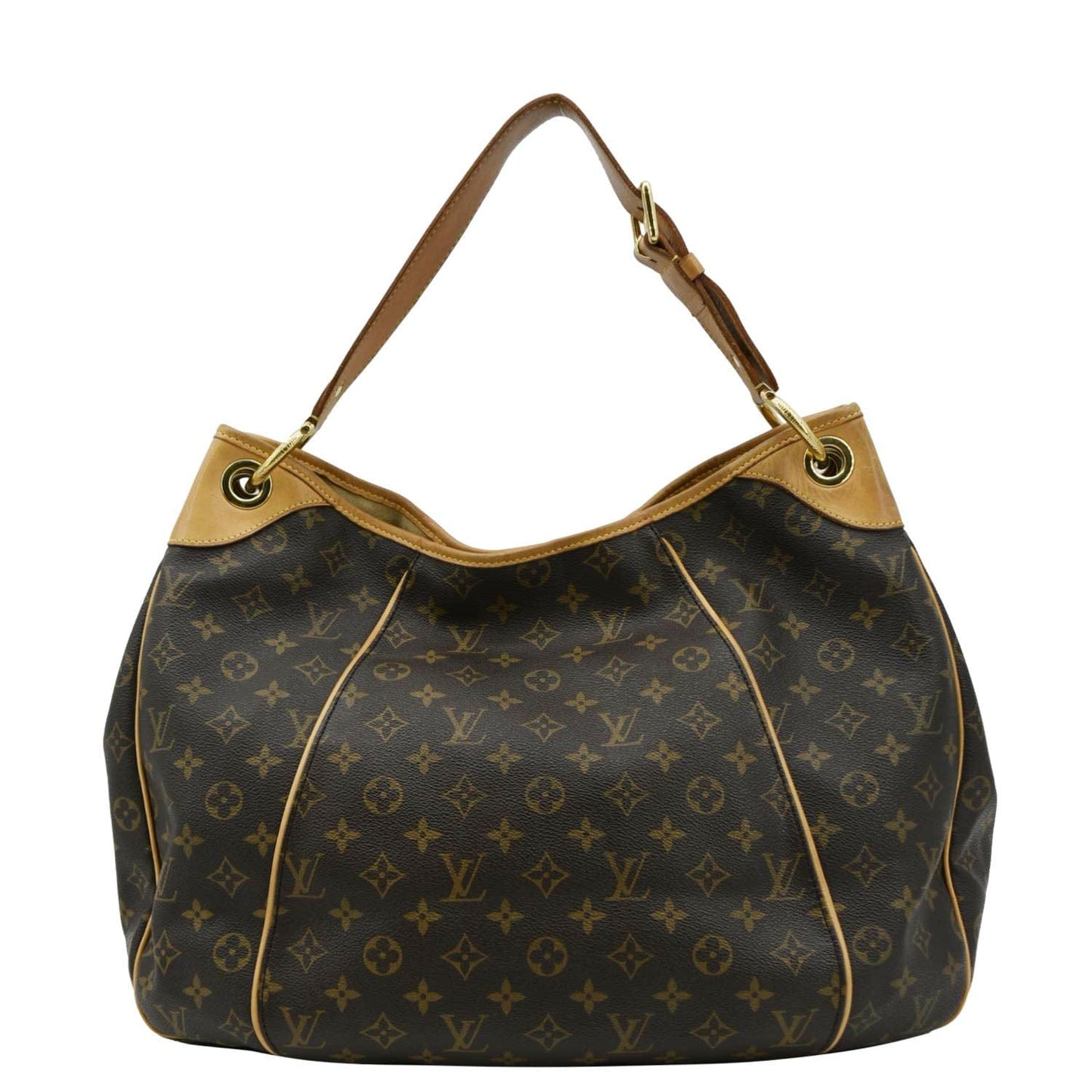 LOUIS VUITTON Galliera GM Monogram Canvas Shoulder Bag Brown