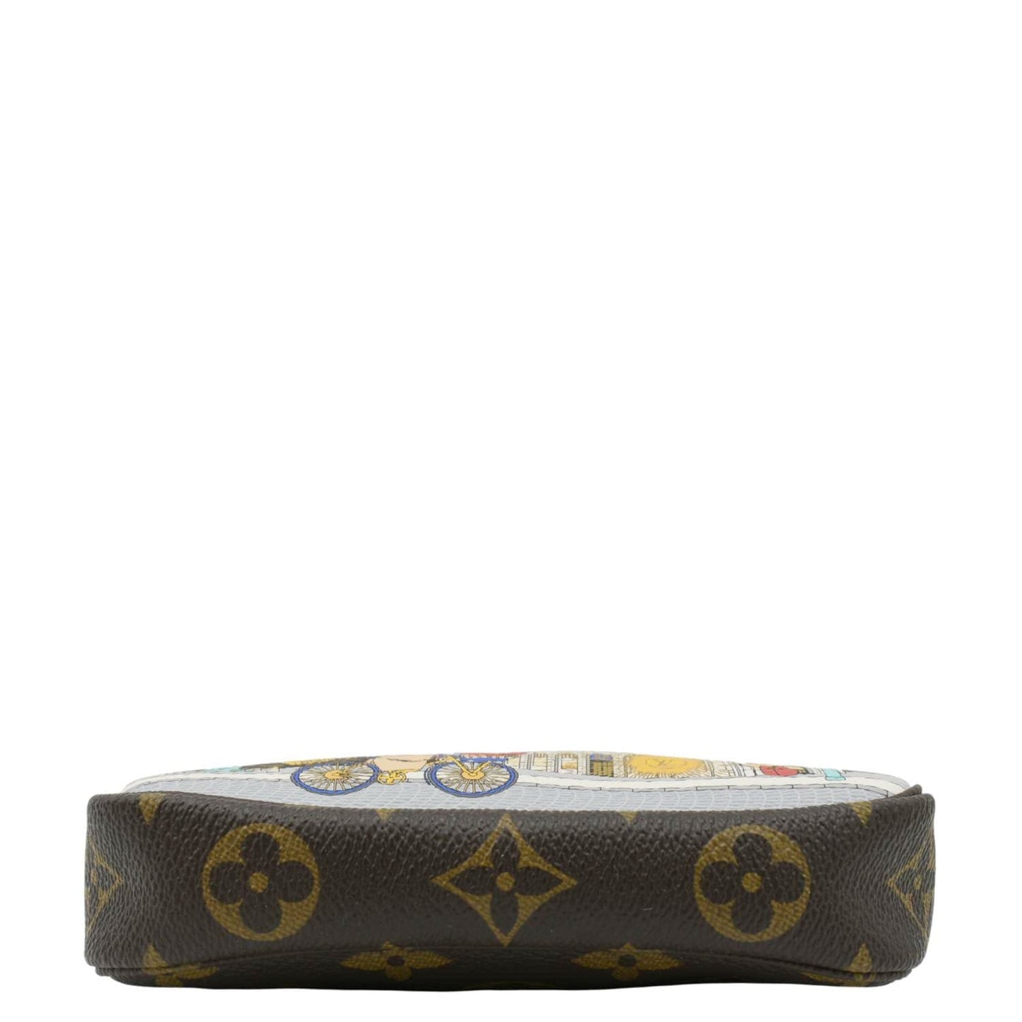 LOUIS VUITTON Christmas Animation Pochette Monogram Canvas Accessoires Pouch Pink