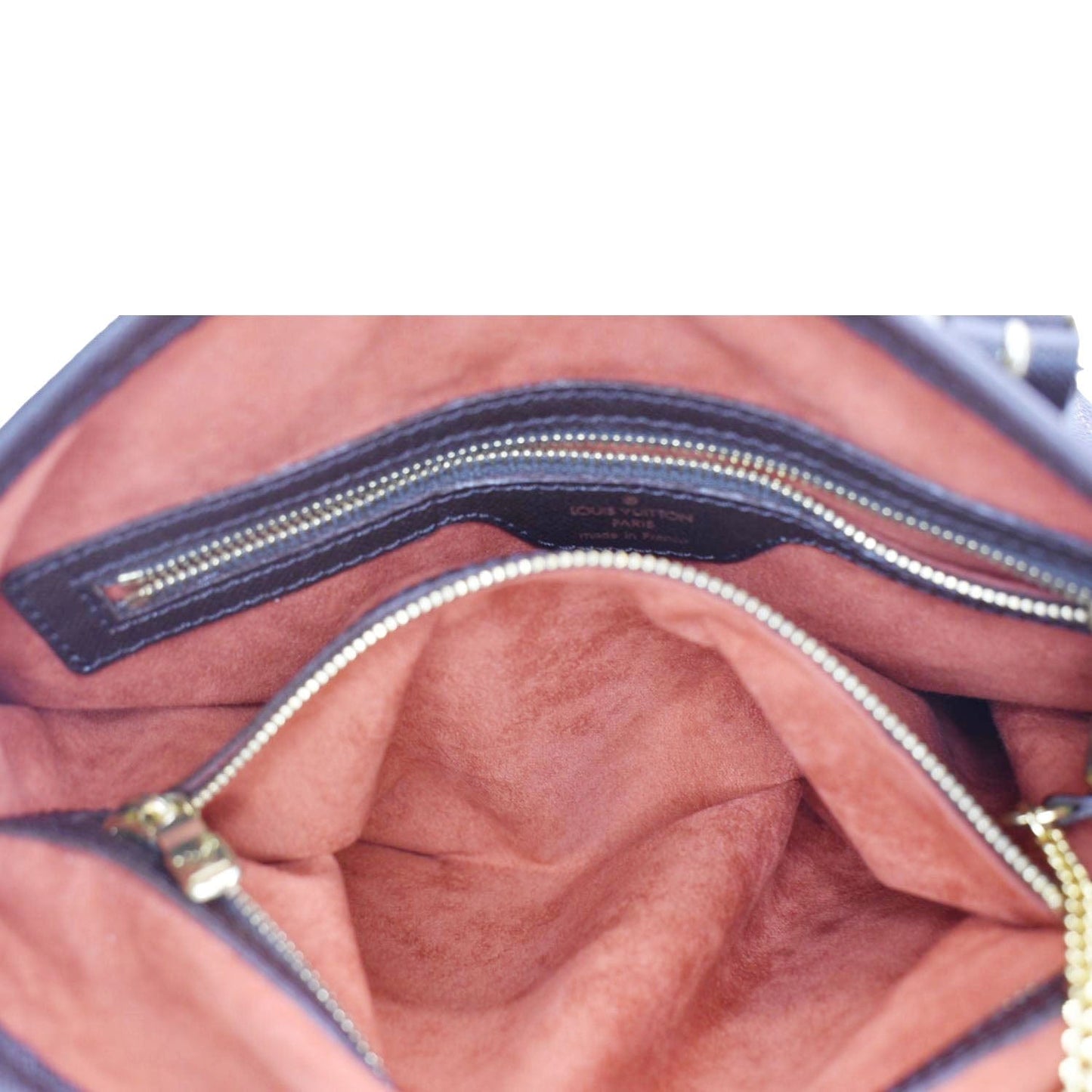 LOUIS VUITTON Marais Bucket Damier Ebene Shoulder Bag Brown