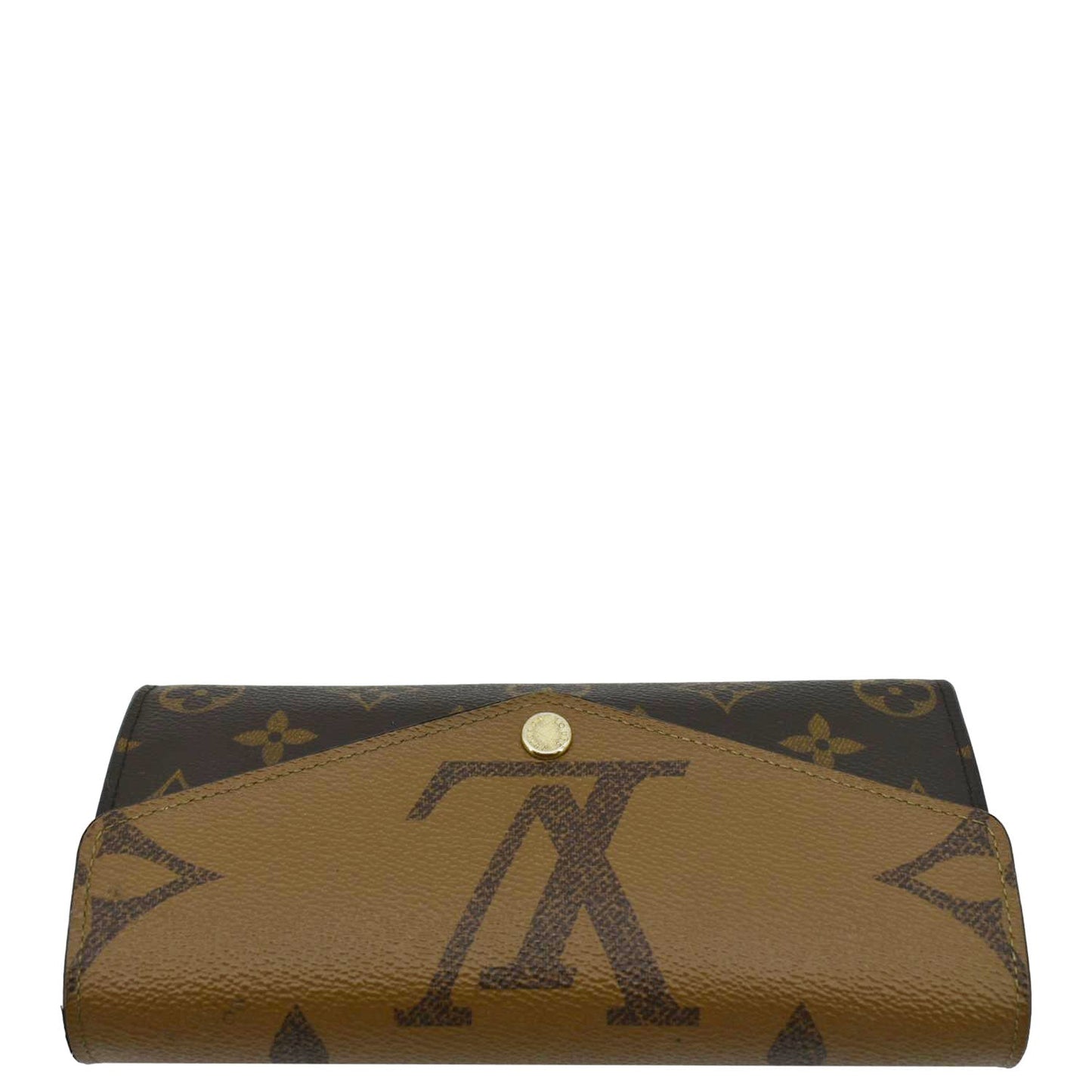 LOUIS VUITTON Sarah Monogram Reverse Canvas Wallet Brown