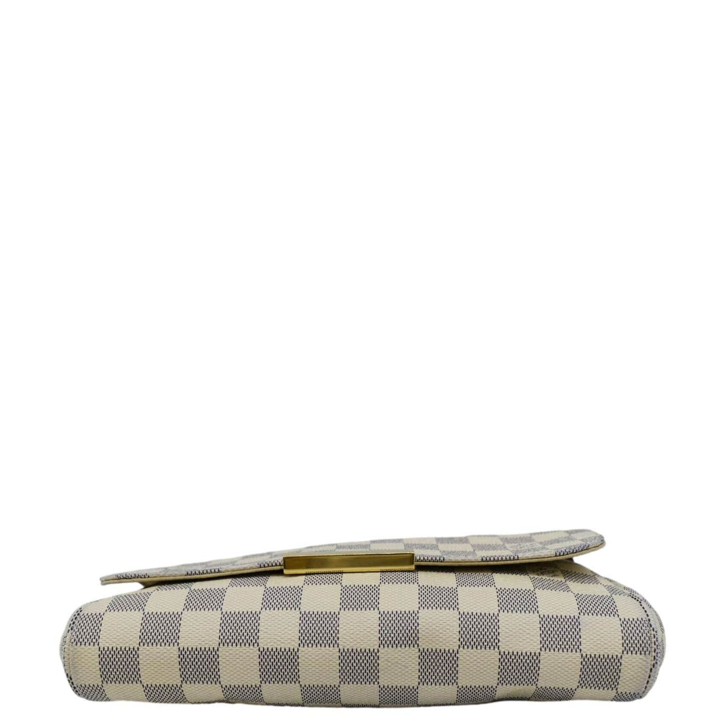 LOUIS VUITTON Favorite MM Damier Azur Crossbody Bag White