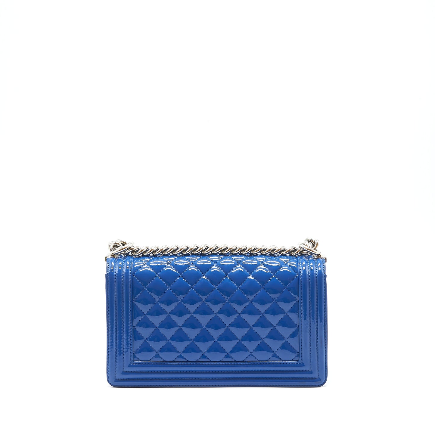 Chanel Medium Boy Chanel Patent leather Electric Blue HW