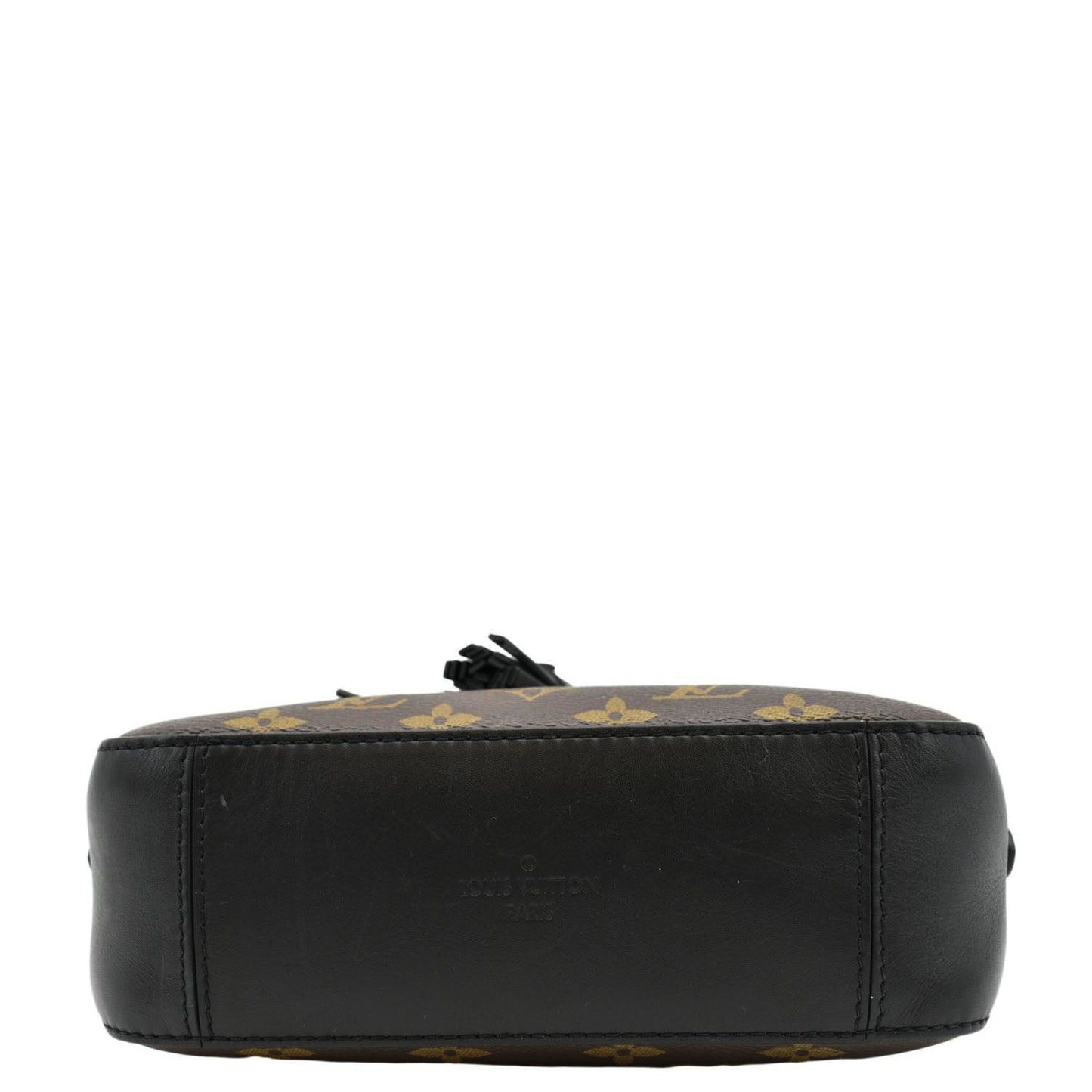 LOUIS VUITTON Saintonge Monogram Canvas Shoulder Bag Noir Black