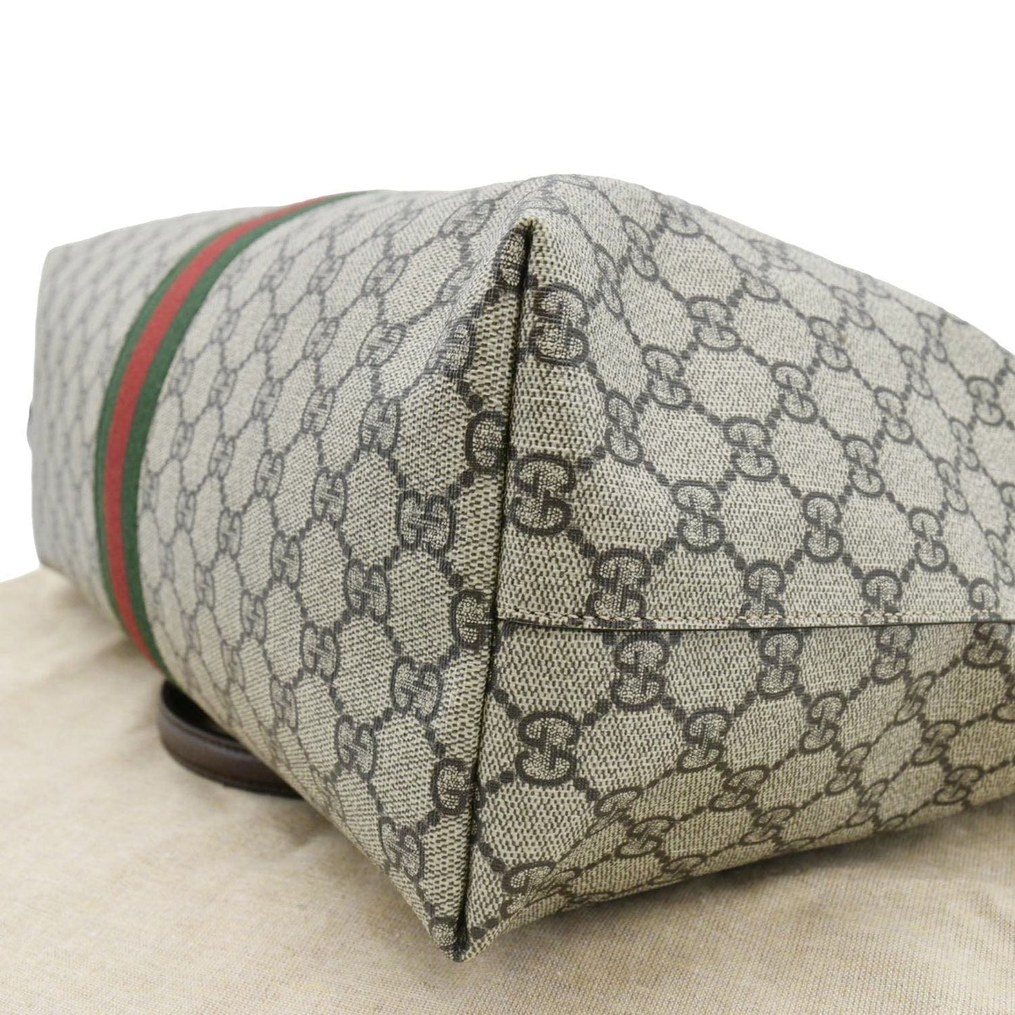 GUCCI Ophidia  Medium GG Supreme Tote Shoulder Bag Beige 631685
