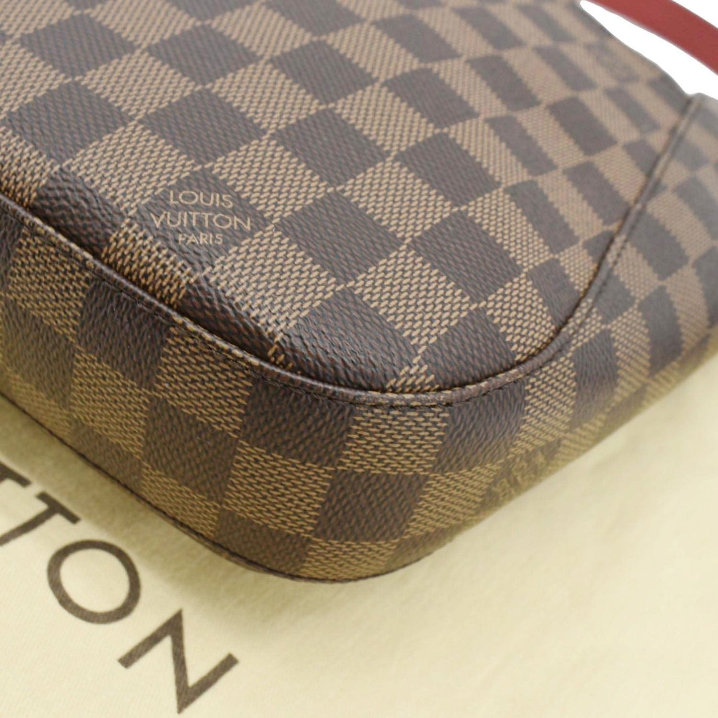 LOUIS VUITTON South Bank Besace Damier Ebene Crossbody Bag Brown