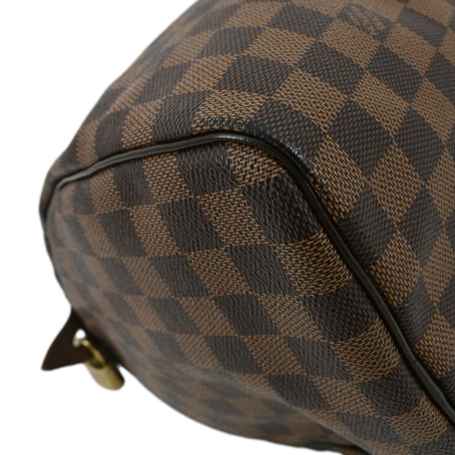 LOUIS VUITTON Speedy 30 Damier Ebene Satchel Bag Brown