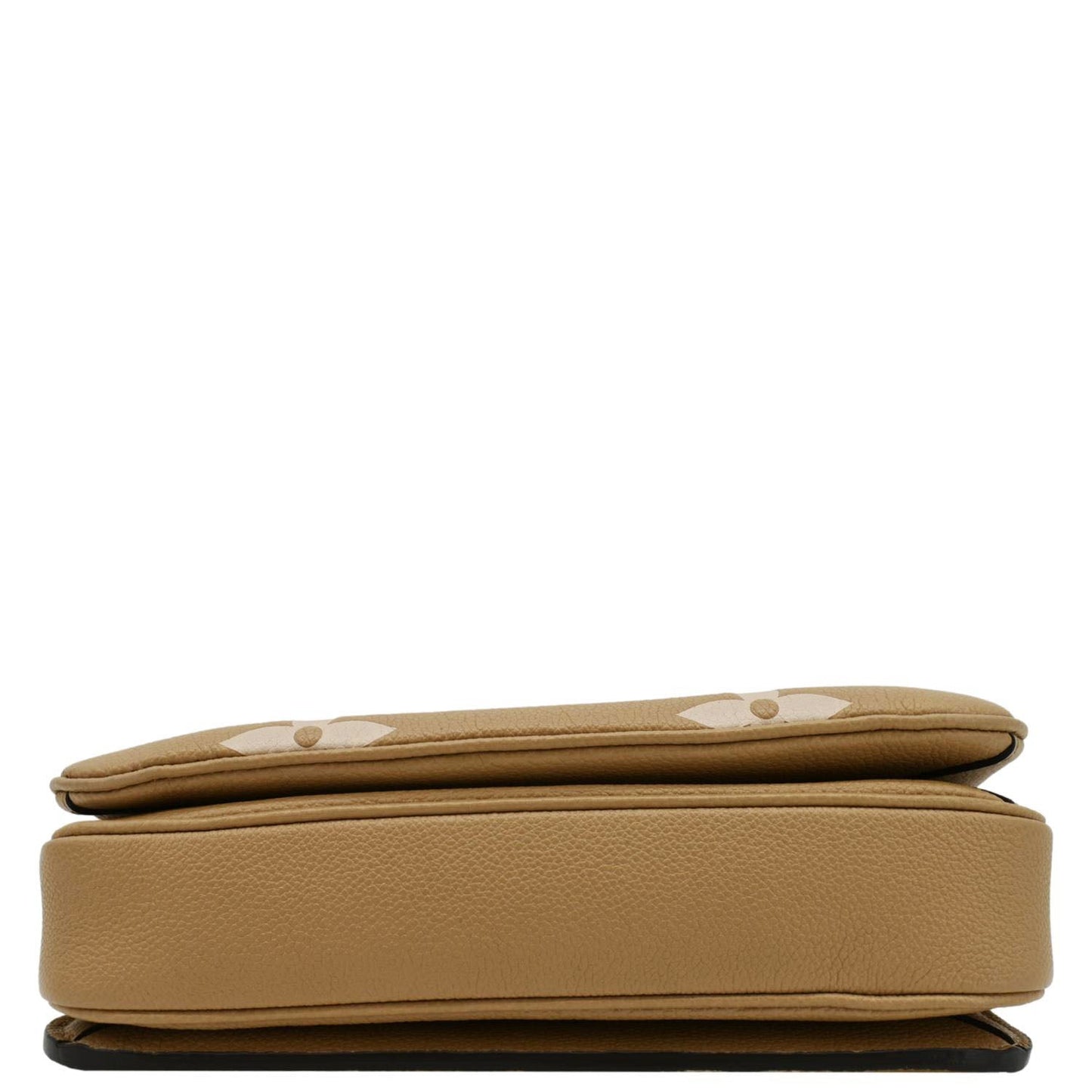 LOUIS VUITTON Metis Pochette Bicolor Monogram Empreinte Leather Crossbody Bag Mocha