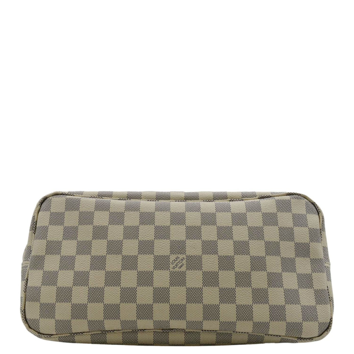 LOUIS VUITTON Neverfull MM Damier Azur Shoulder Bag Rose Ballerine