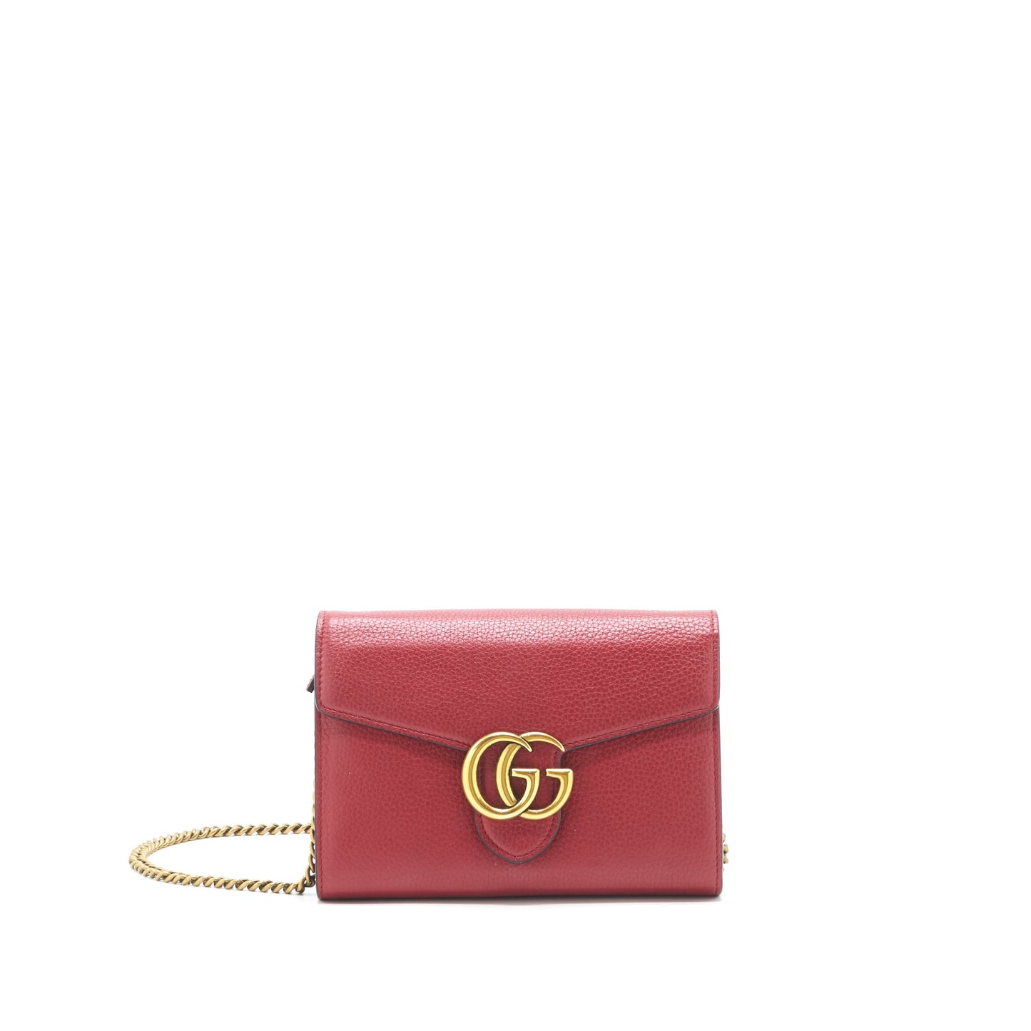 Gucci marmont Wallet on Chain Red