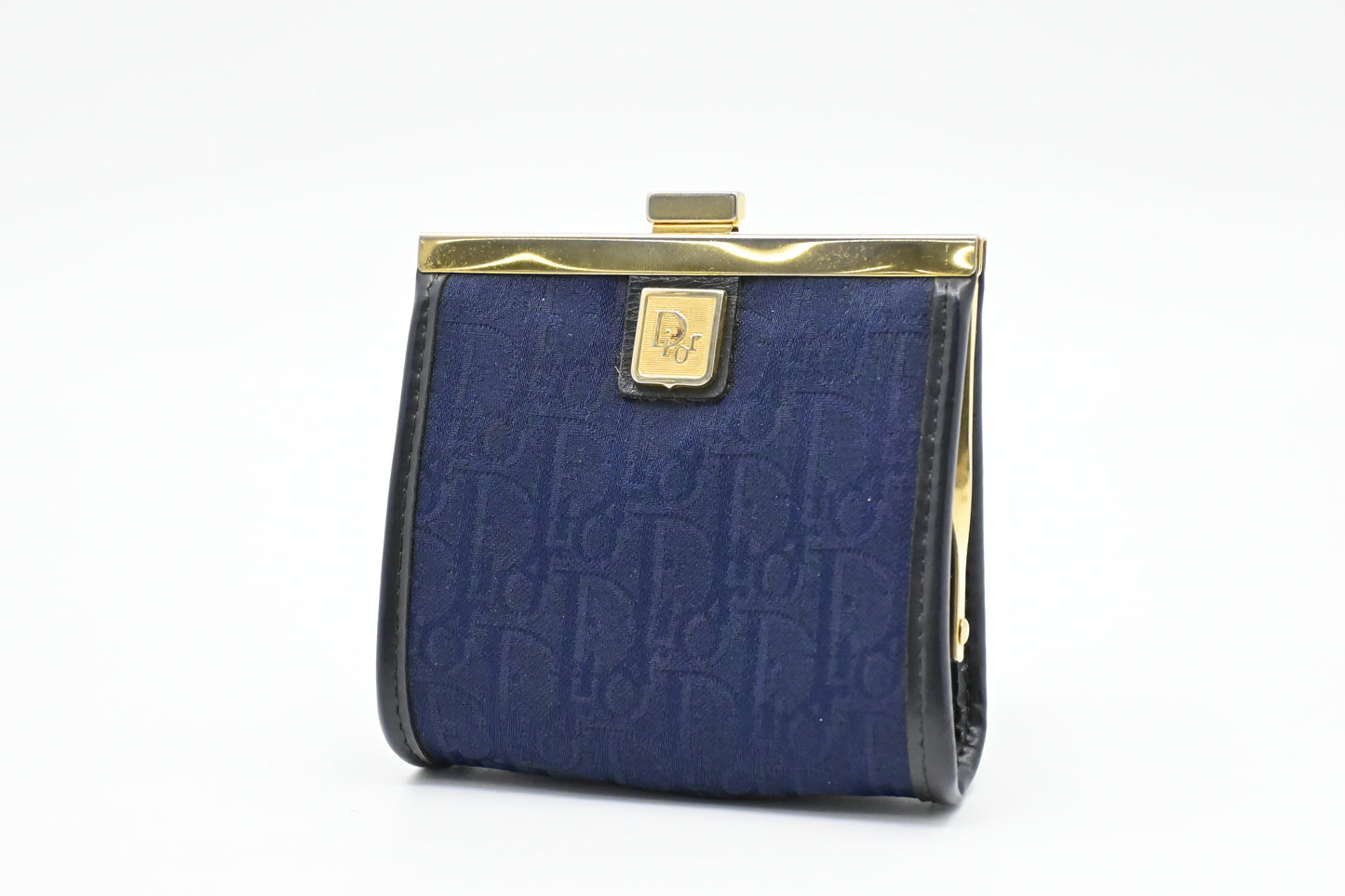 Dior Coin Case in Blue Oblique Canvas