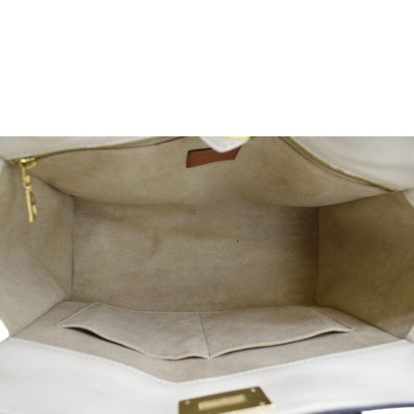 LOUIS VUITTON On My Side MM Leather Shoulder Bag Cream