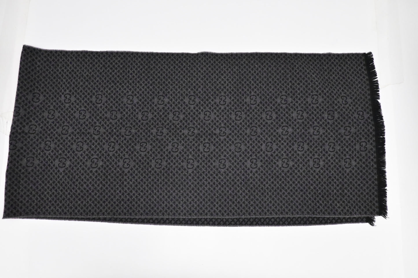 Gucci Scarf in Black & Gray Wool