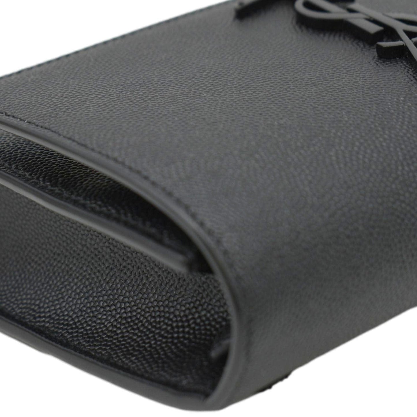YVES SAINT LAURENT Kate Monogram Grain De Poudre Belt Bag Black