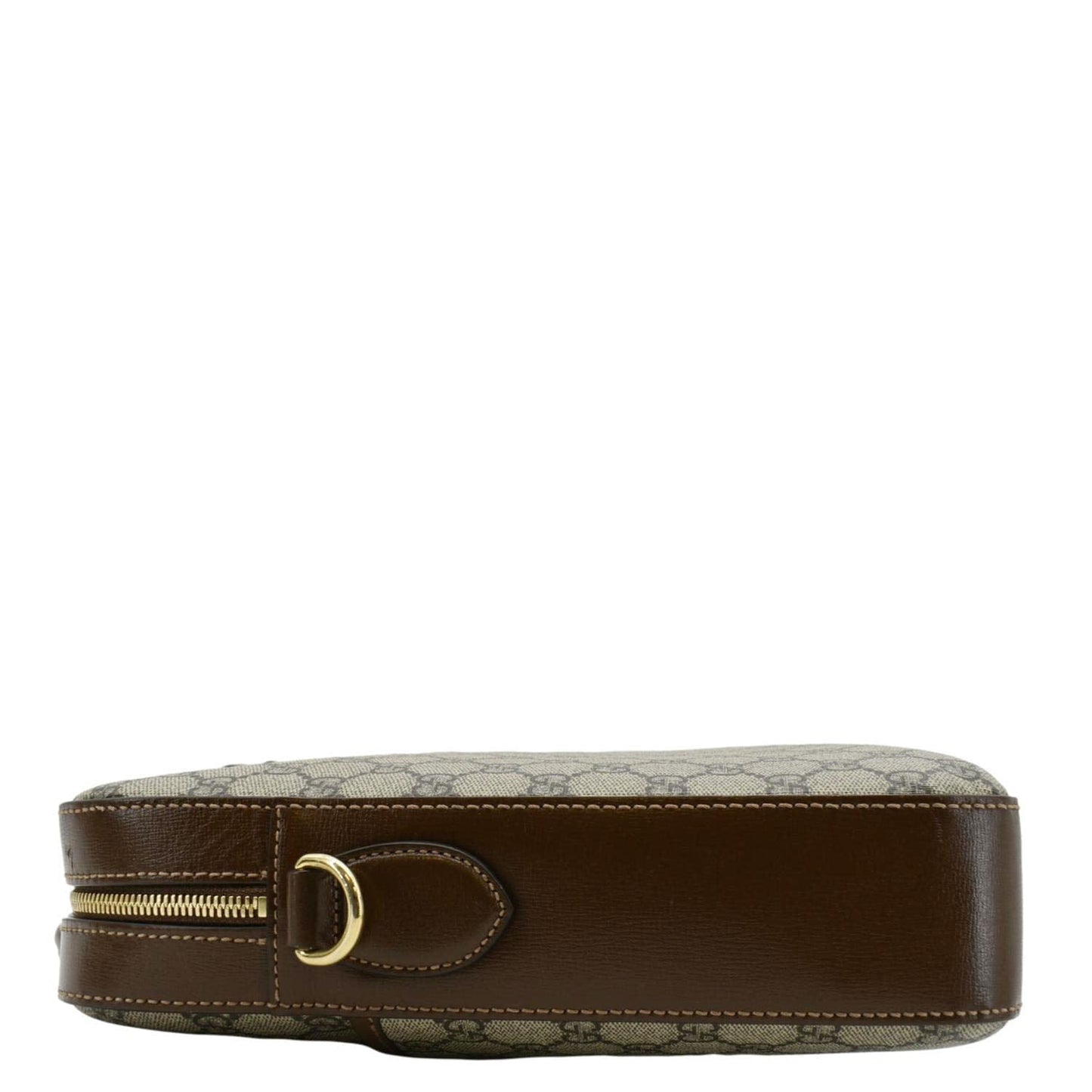 GUCCI Interlocking GG Supreme Canvas Briefcase Shoulder Bag Brown 674140