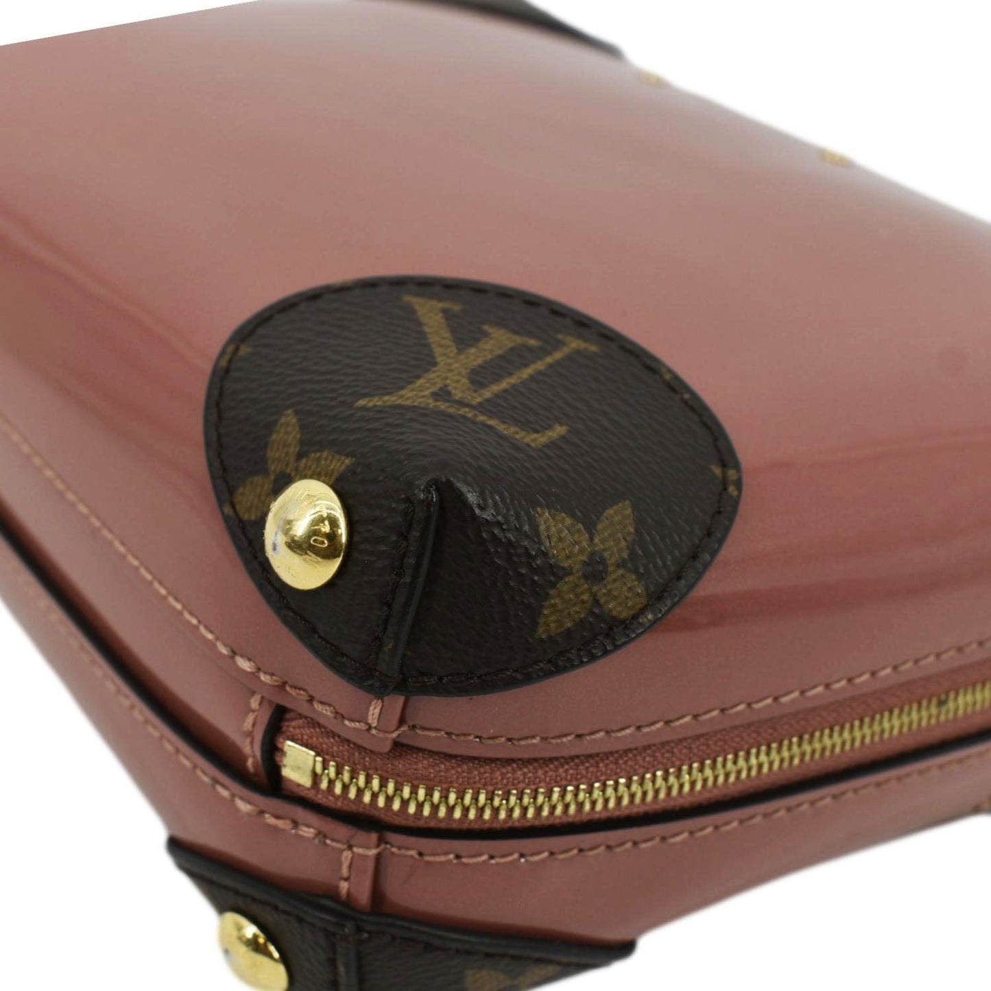 LOUIS VUITTON Venice Monogram Vernis Leather Shoulder Bag Coral