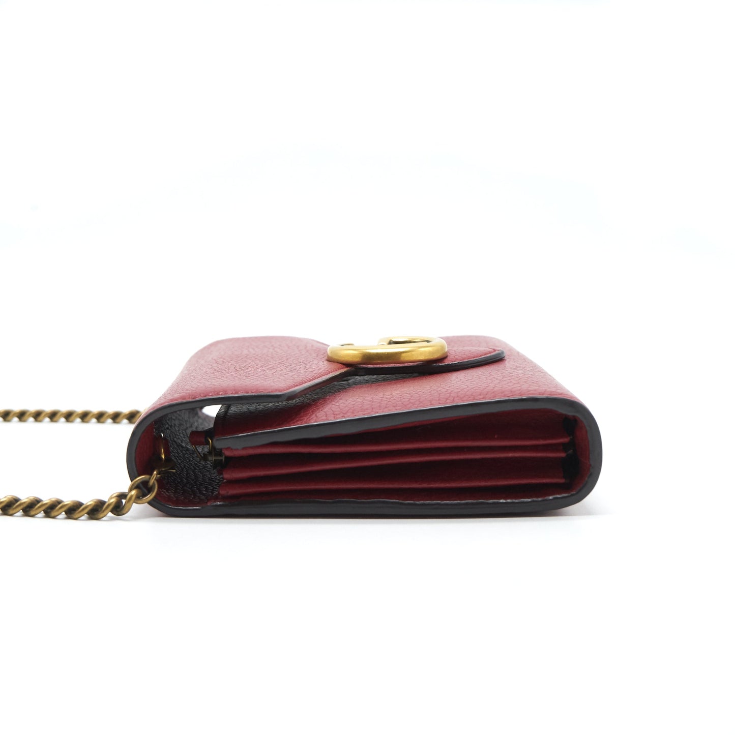 Gucci marmont Wallet on Chain Red