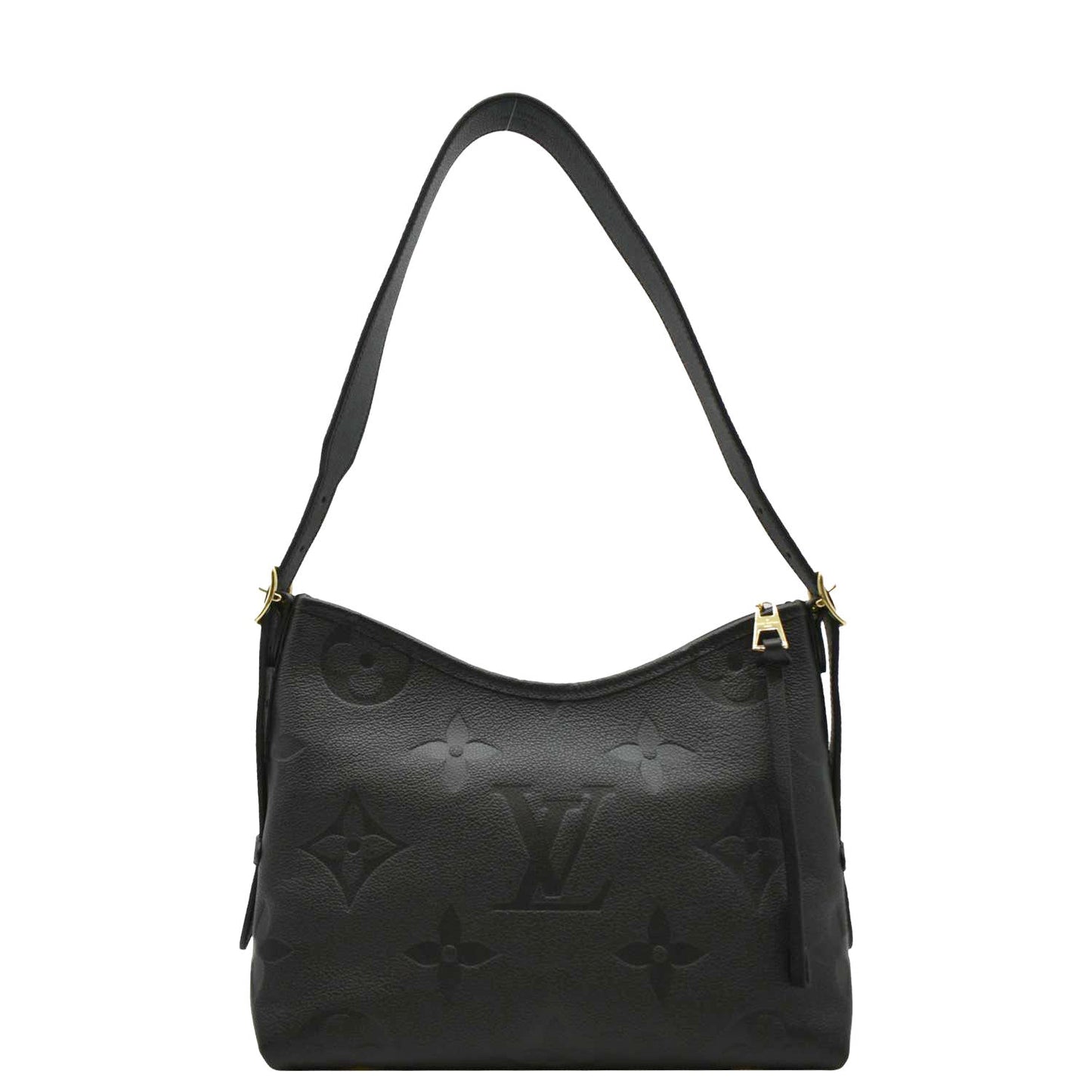 LOUIS VUITTON Carryall PM  Monogram Empreinte Leather Shoulder Bag Black