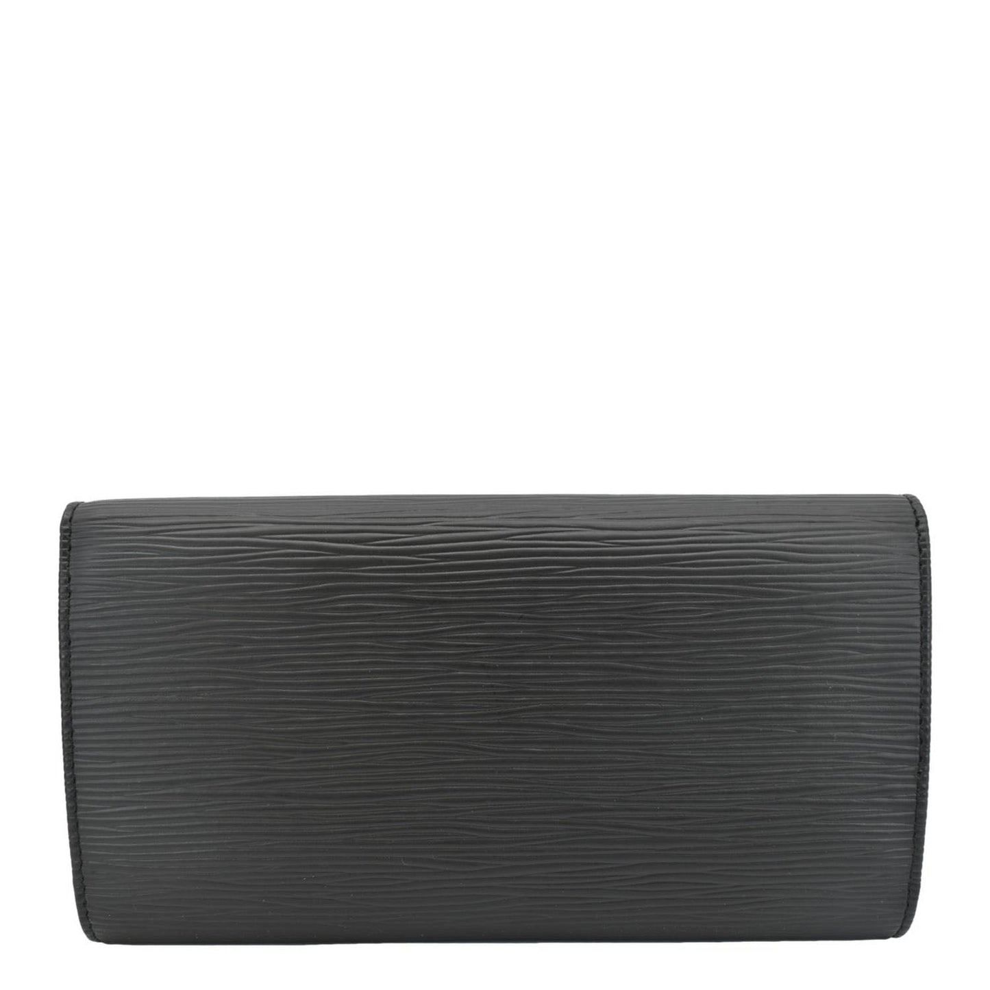 LOUIS VUITTON Epi Leather Long Wallet Black