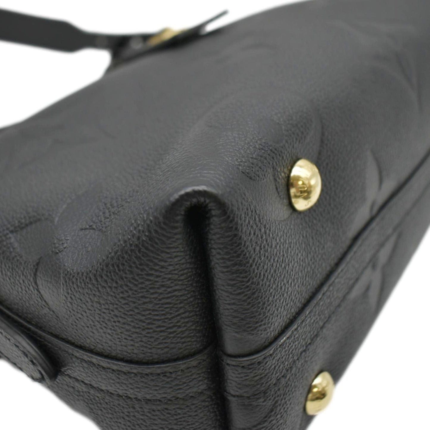 LOUIS VUITTON Carryall PM  Monogram Empreinte Leather Shoulder Bag Black