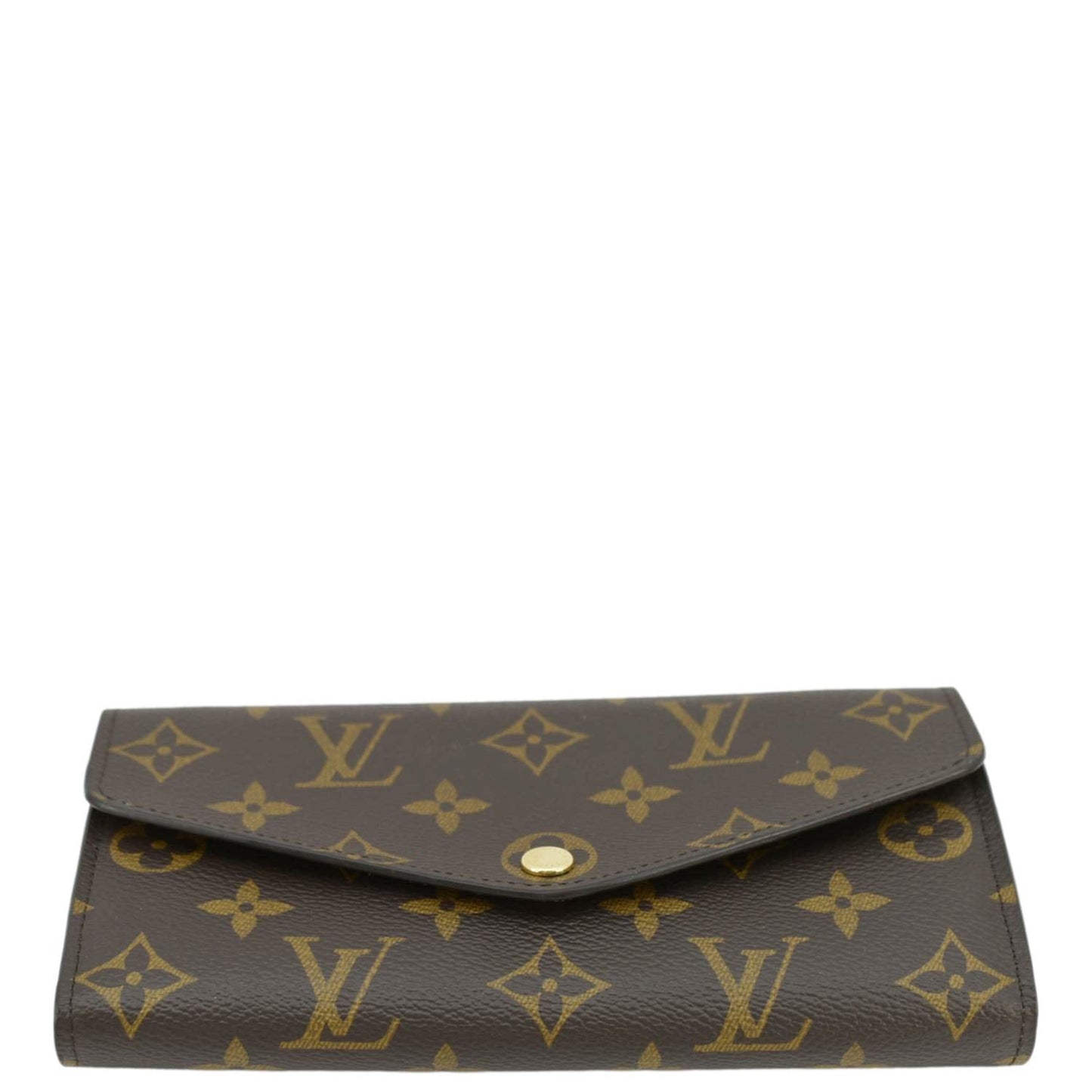 LOUIS VUITTON Sarah Monogram Canvas Wallet Brown