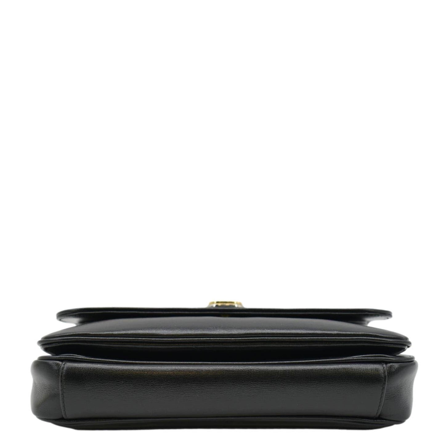 GUCCI Linea Marina Small Chain Leather Shoulder Bag Black 576421