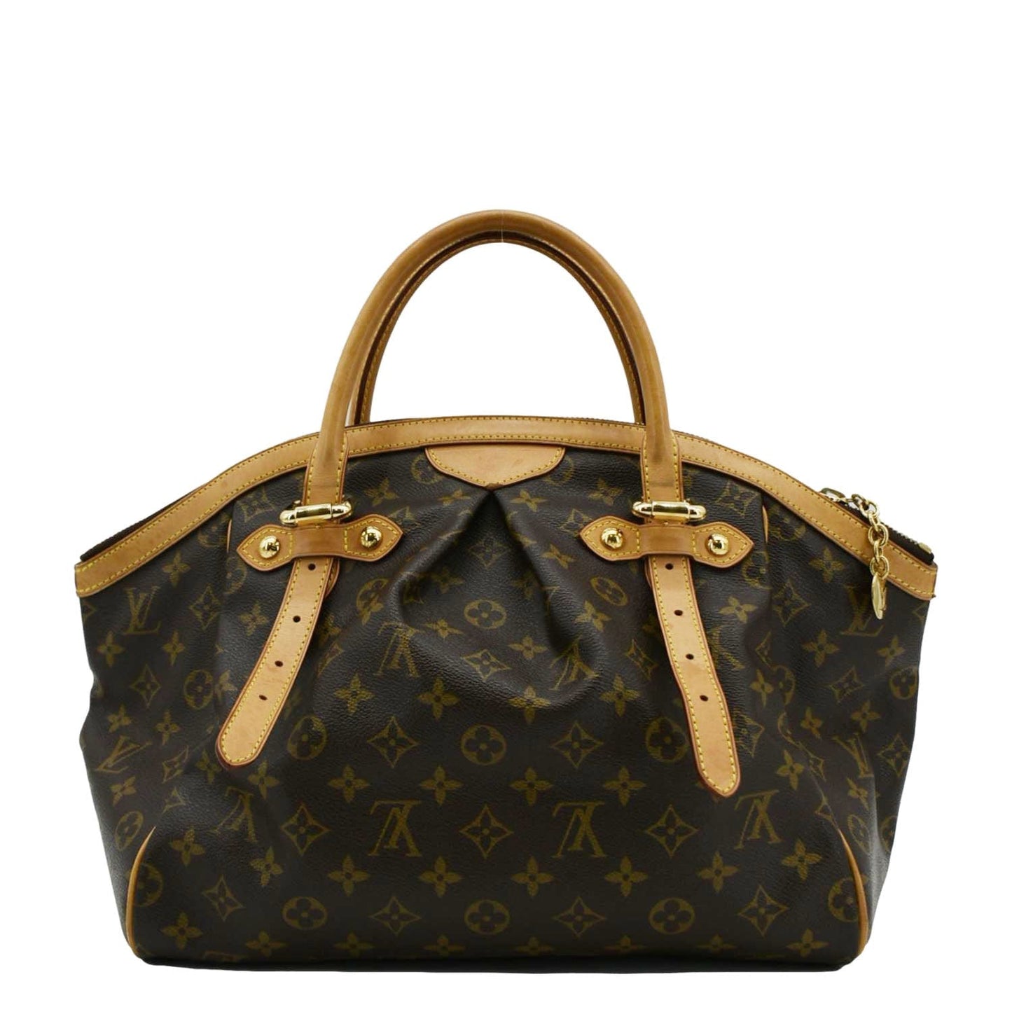 LOUIS VUITTON Tivoli GM Monogram Canvas Satchel Bag Brown