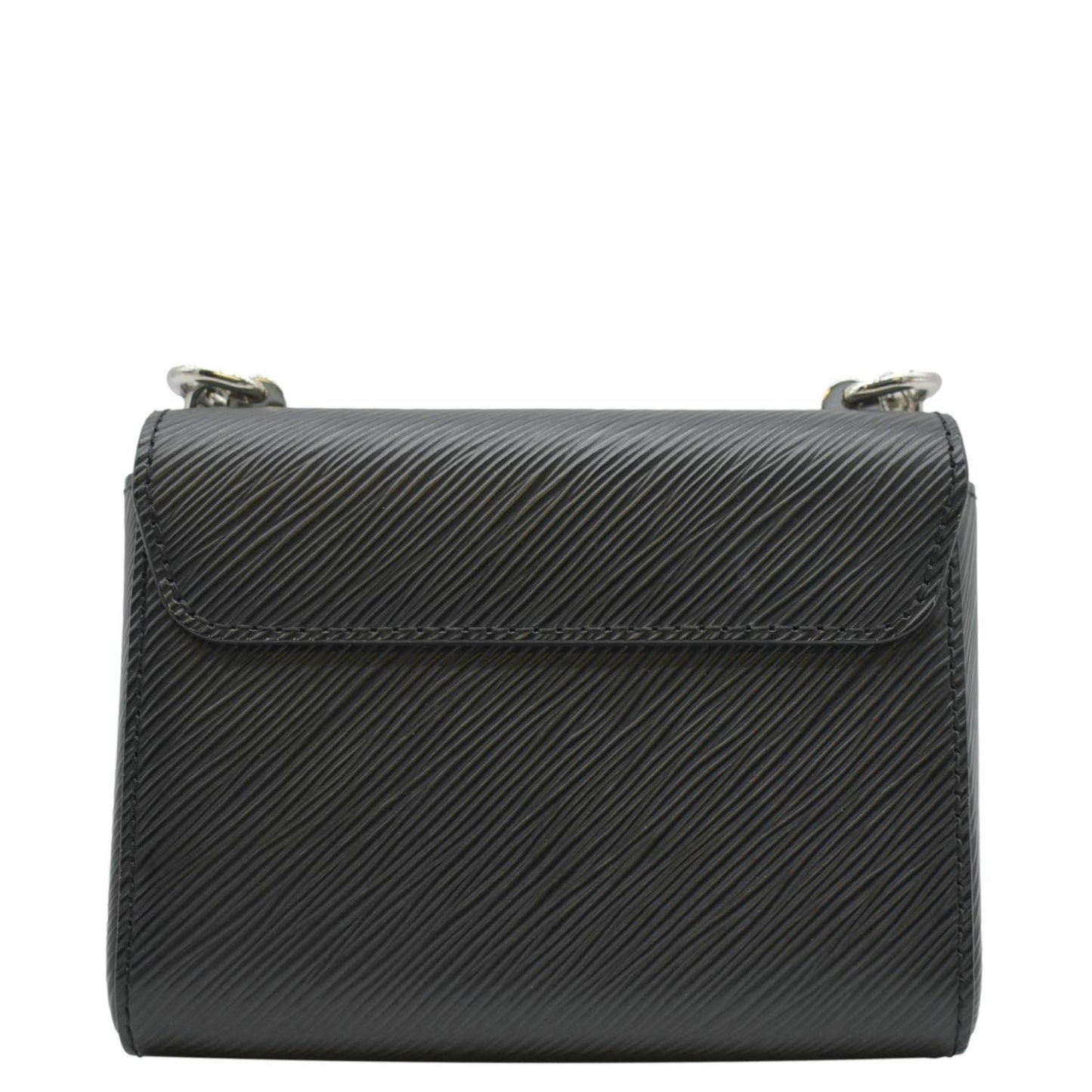 LOUIS VUITTON Mini LV Twist Epi Leather Shoulder Bag Black
