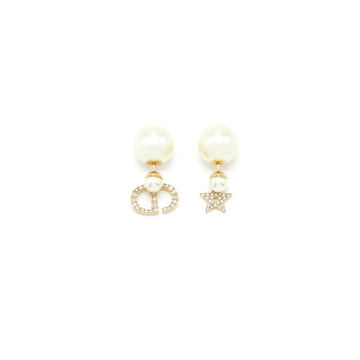 Dior and Star with pearl drop earring