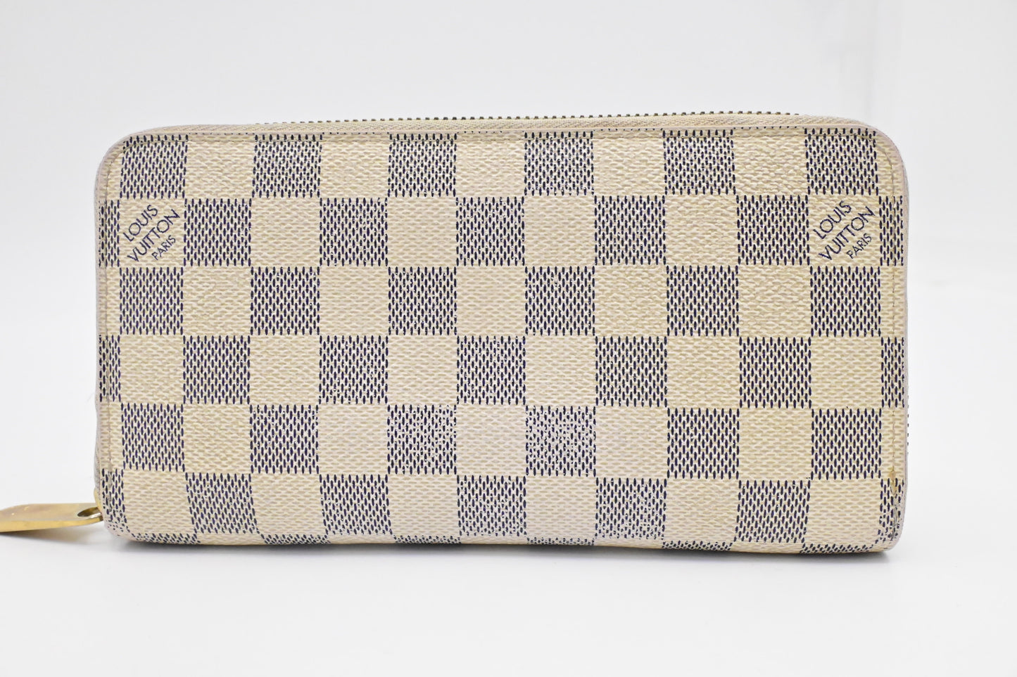 Louis Vuitton Long Zippy Wallet in Damier Azur Canvas