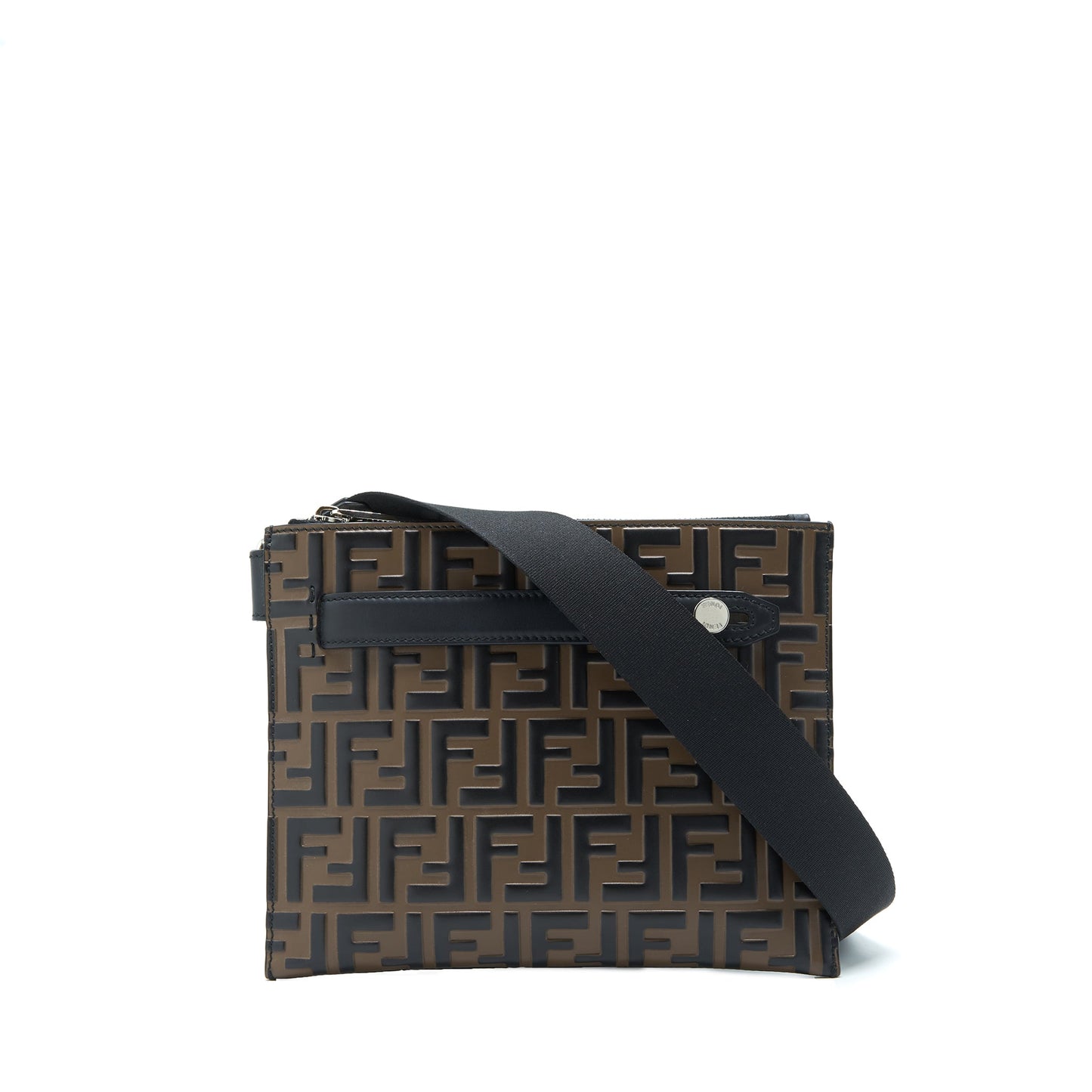 Fendi Mini Messenger Purse Brown/ Black
