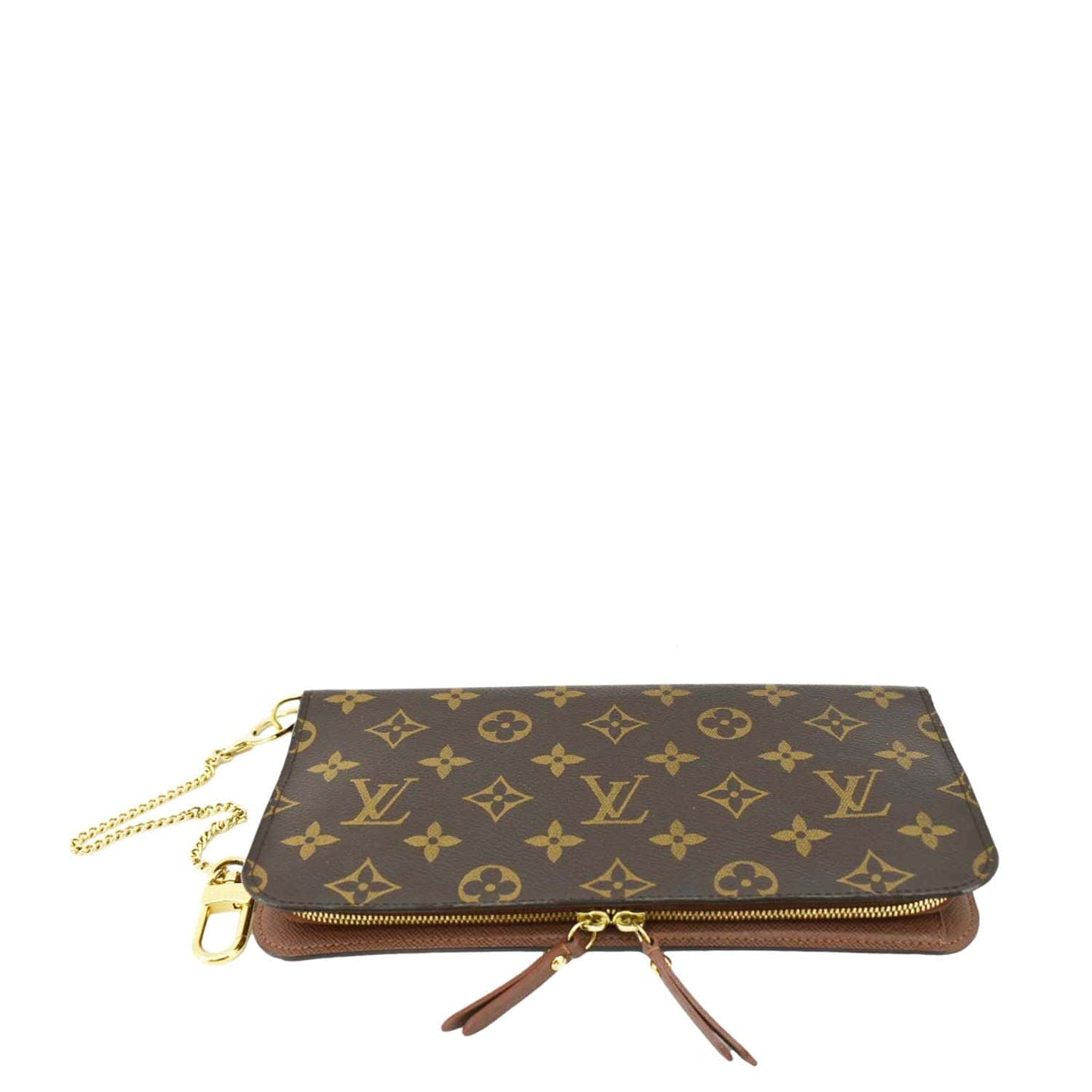 LOUIS VUITTON Insolite Monogram Canvas Organizer Wallet Brown