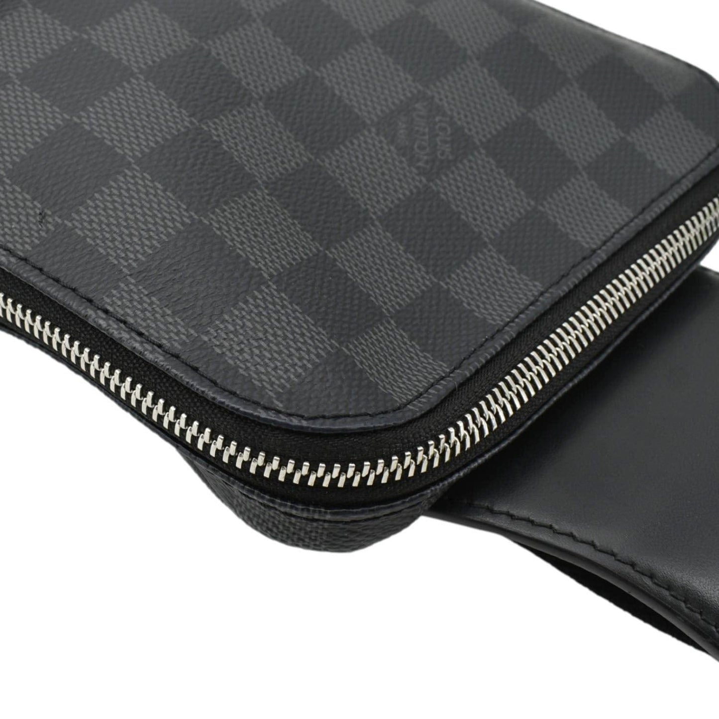 LOUIS VUITTON Avenue Sling Damier Graphite Backpack Bag Black