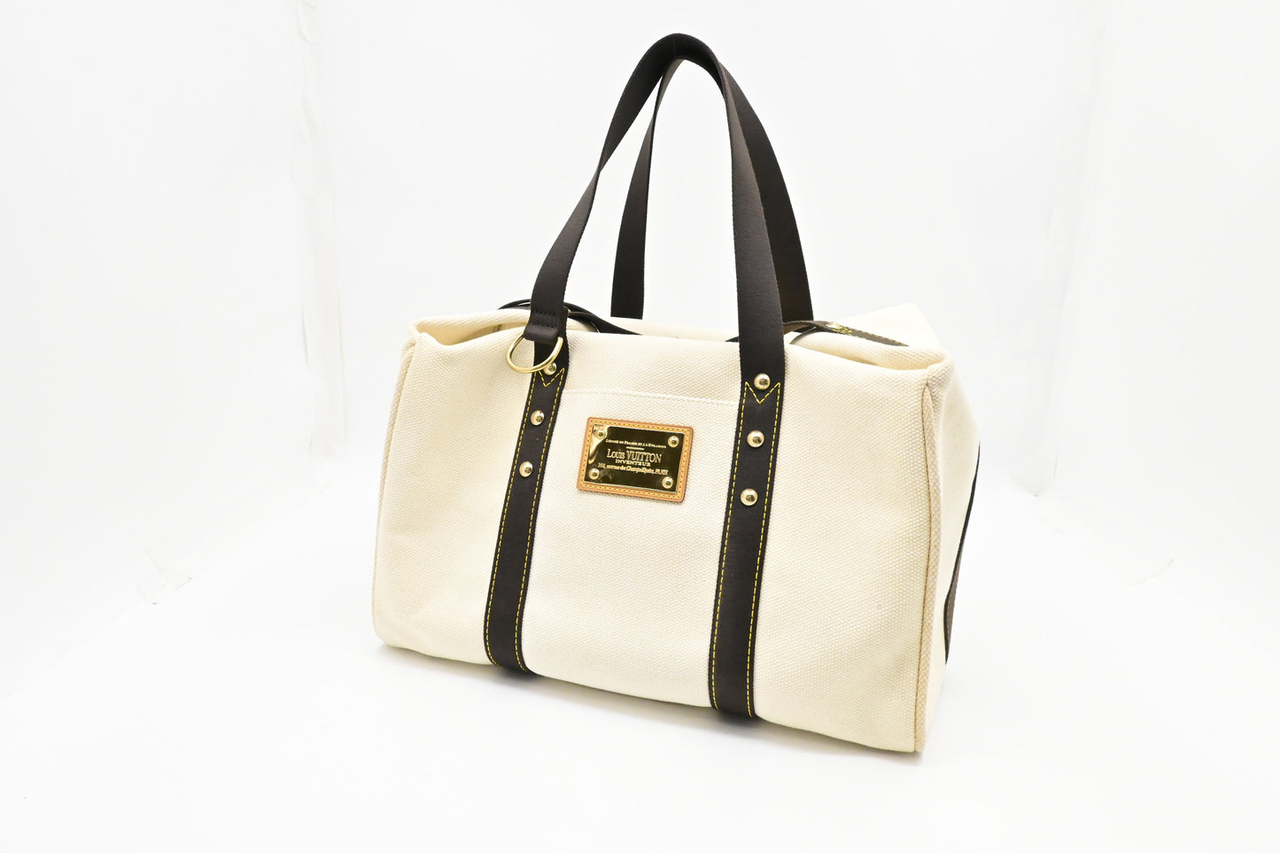 Louis Vuitton Antigua Duffle Bag in White Canvas