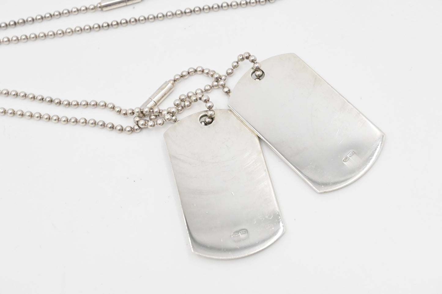 Gucci Dog Tag Necklace in Sterling Silver