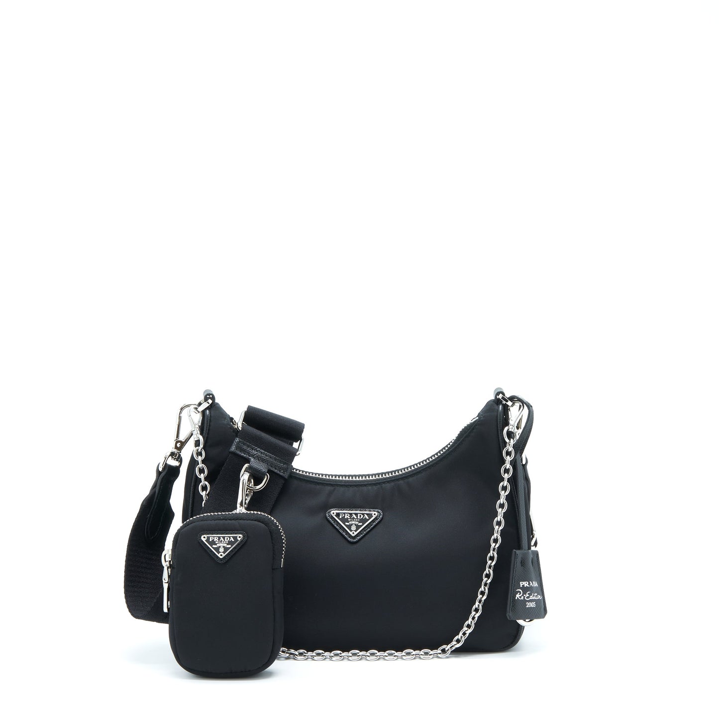 Prada Re-edition 2005 Nylon Purse Black