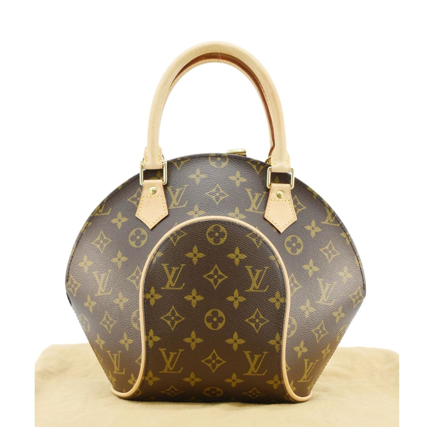 LOUIS VUITTON Ellipse PM Monogram Canvas Satchel Bag Brown
