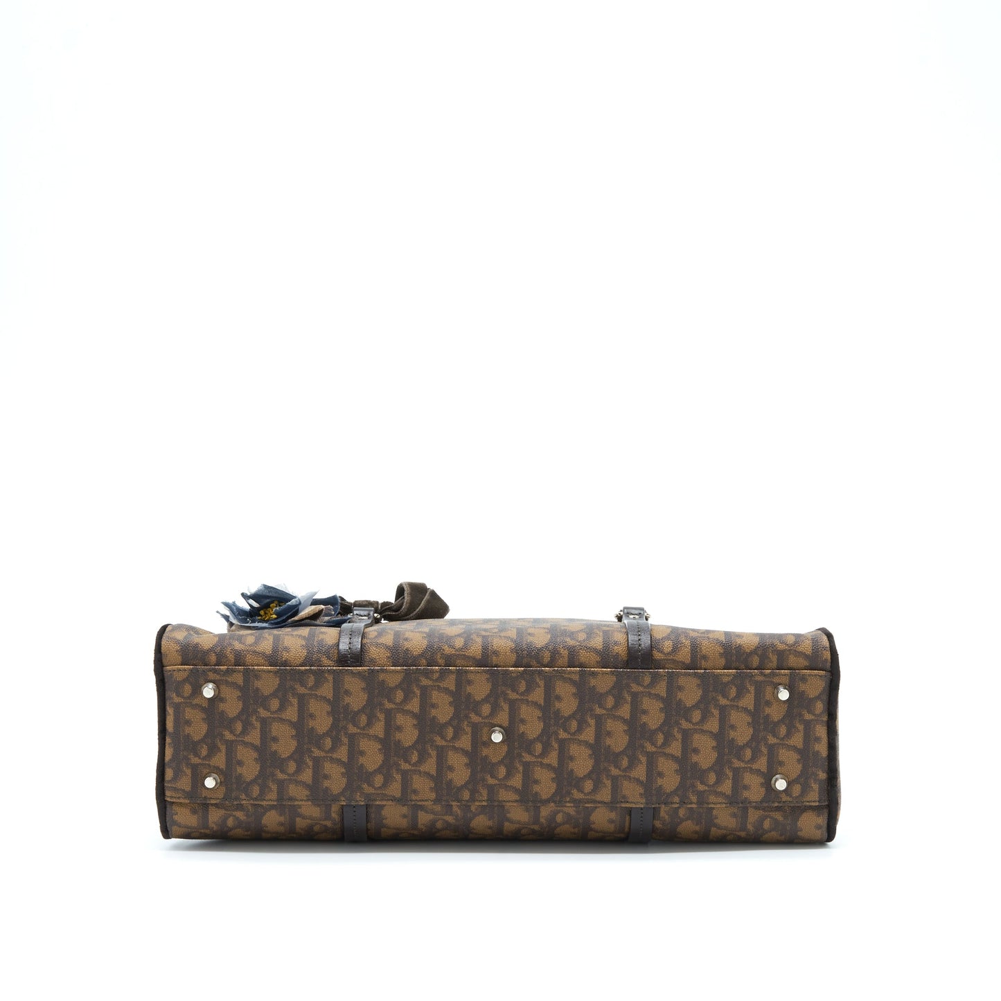 Dior Vintage Romantique Trotter Purse Canvas/Velvet