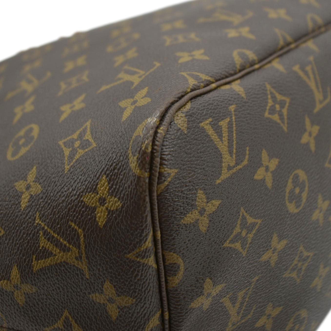 LOUIS VUITTON Neverfull GM Monogram Canvas Tote Bag Brown