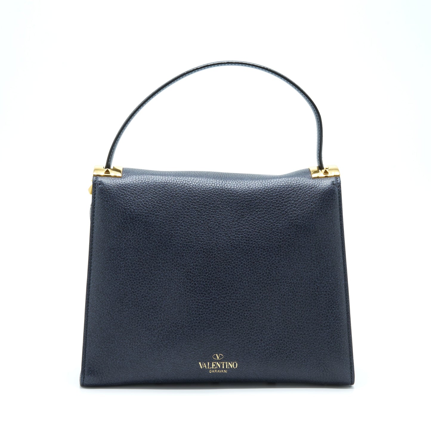 Valentino My Rockstud Tote Purse Navy