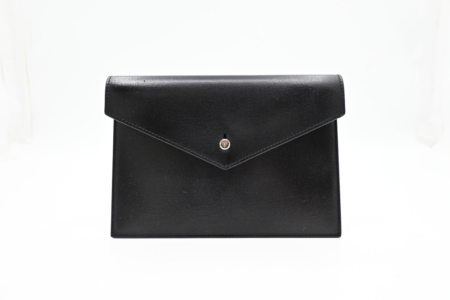 YSL Saint Laurent Envelope in Black Leather