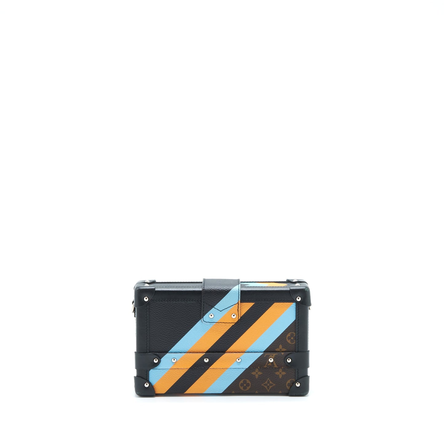 Louis Vuitton Petit Malle Limited Edition Monogram Canvas / Black / Blue / Yellow