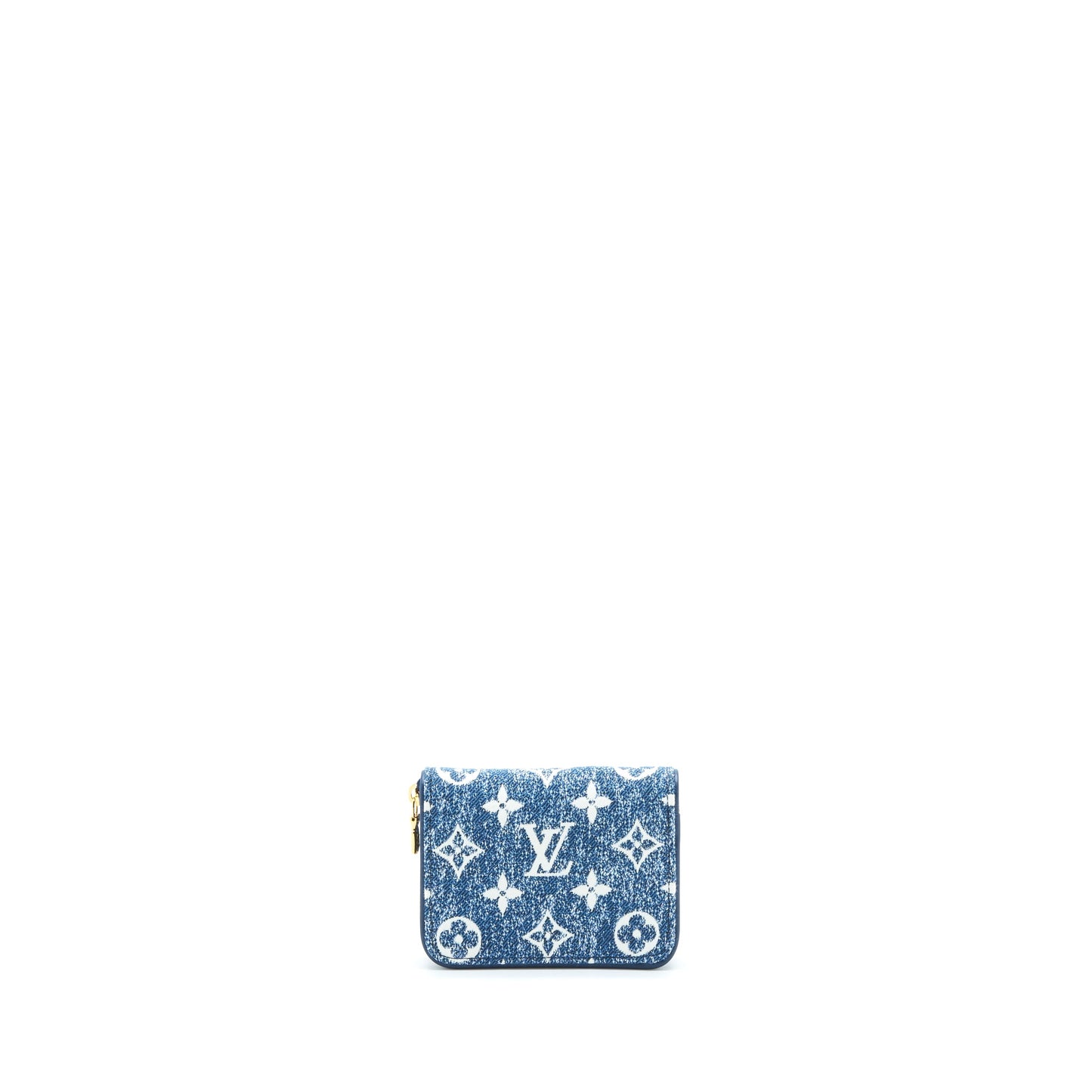 Louis Vuitton Zippy Coin Purse Monogram Jacquard Denim Blue