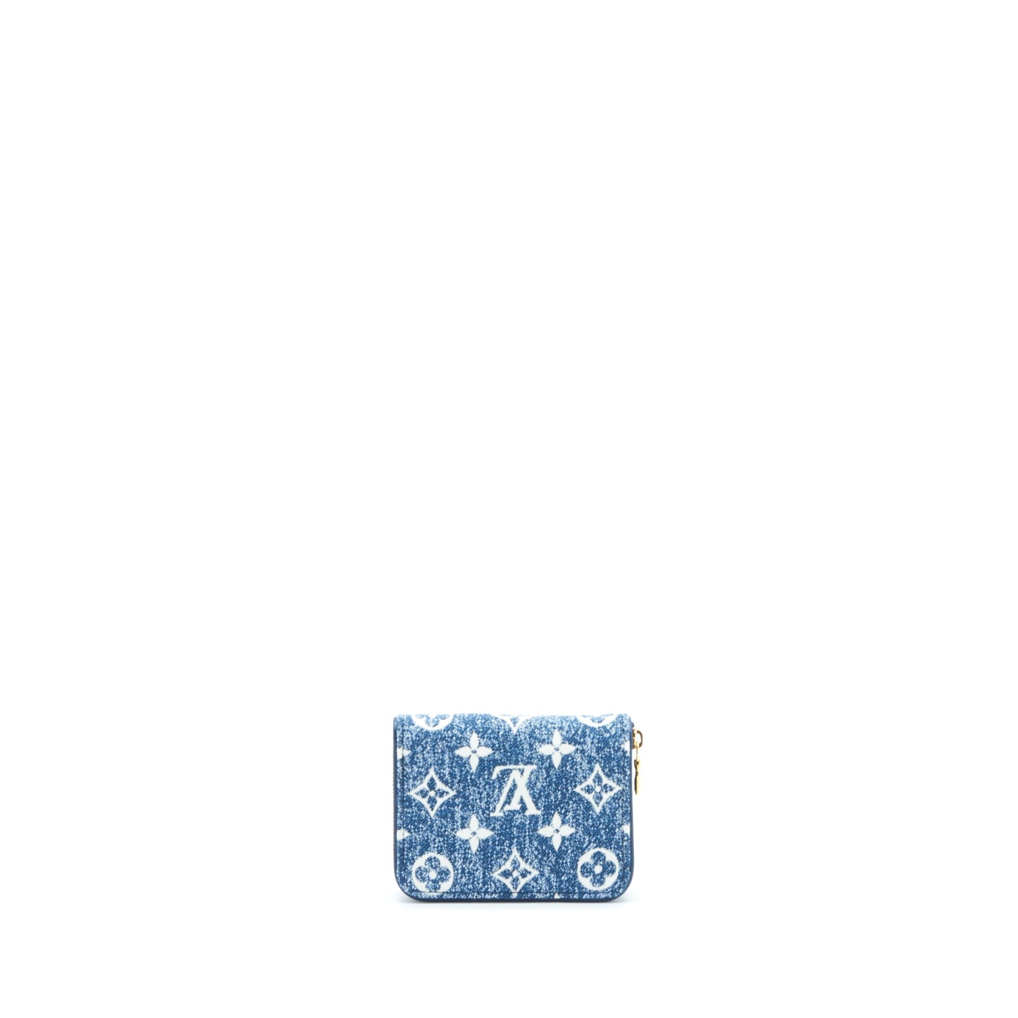 Louis Vuitton Zippy Coin Purse Monogram Jacquard Denim Blue