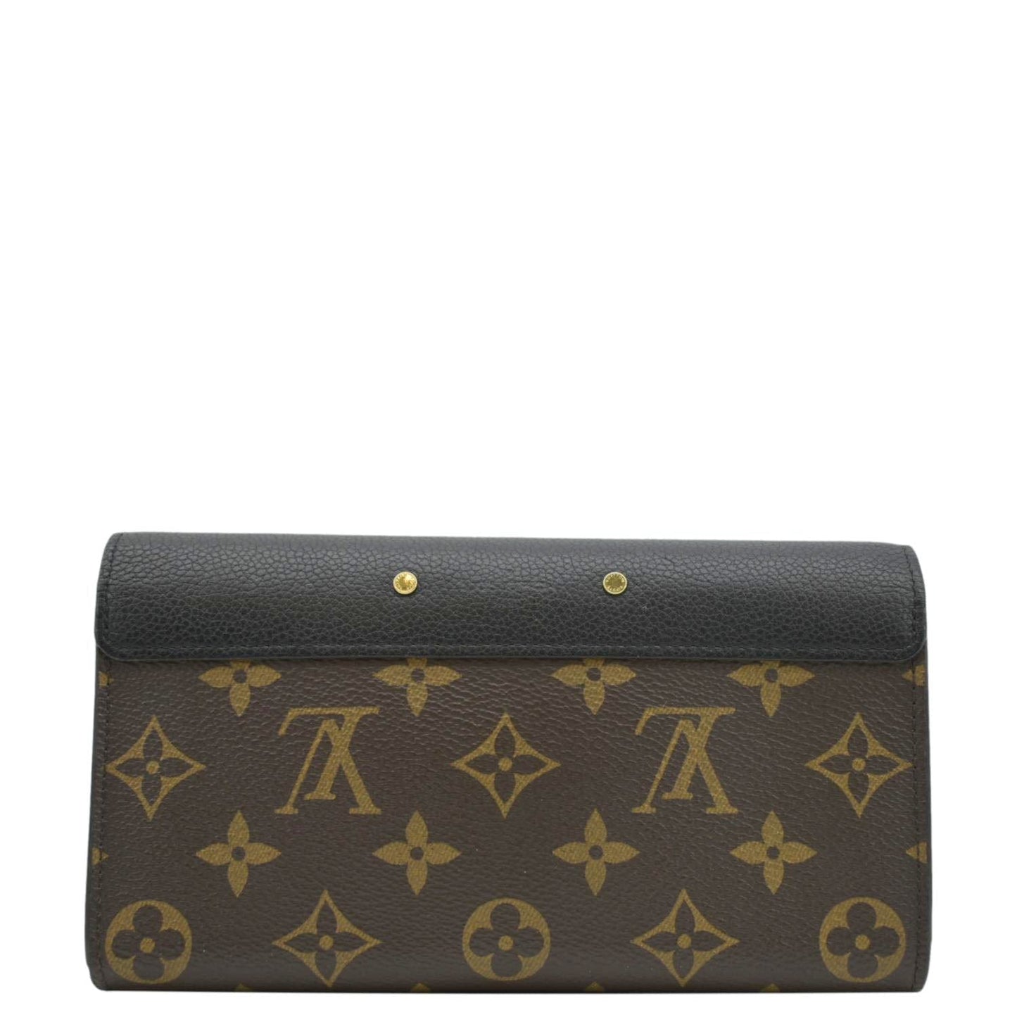 LOUIS VUITTON Pallas Monogram Canvas Wallet Brown