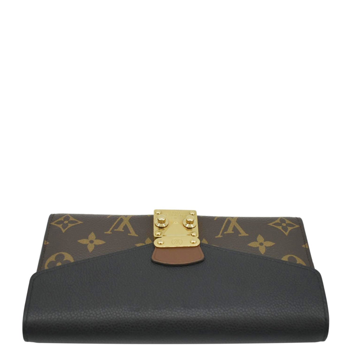 LOUIS VUITTON Pallas Monogram Canvas Wallet Brown