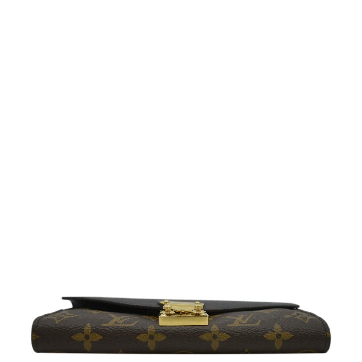 LOUIS VUITTON Pallas Monogram Canvas Wallet Brown